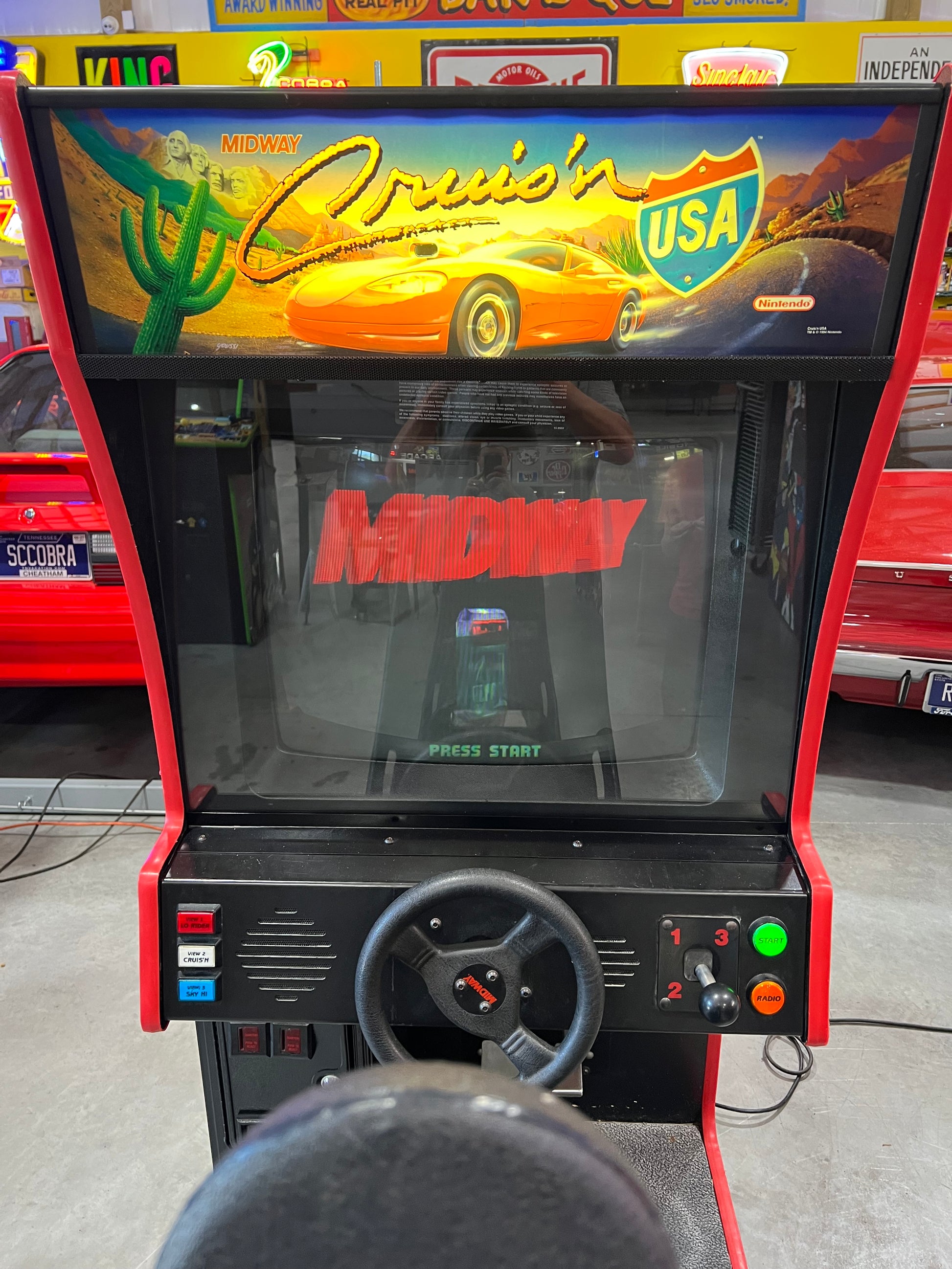 Crusin' USA Midway Nintendo Sit-Down Arcade Game - THE ORIGINAL - Works 100% - THE ONE YOU REMEMBER!