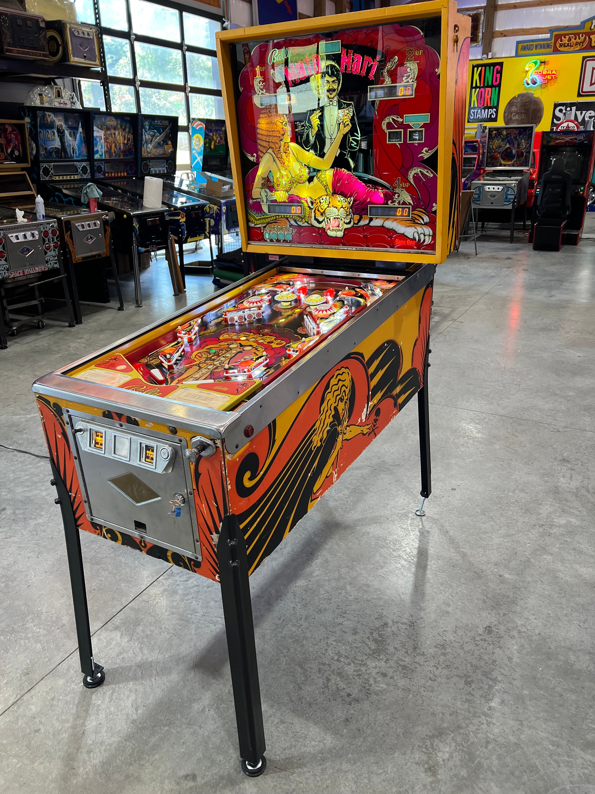 Mata Hari - 1978 Bally Pinball Machine - Shopped and Working 100%