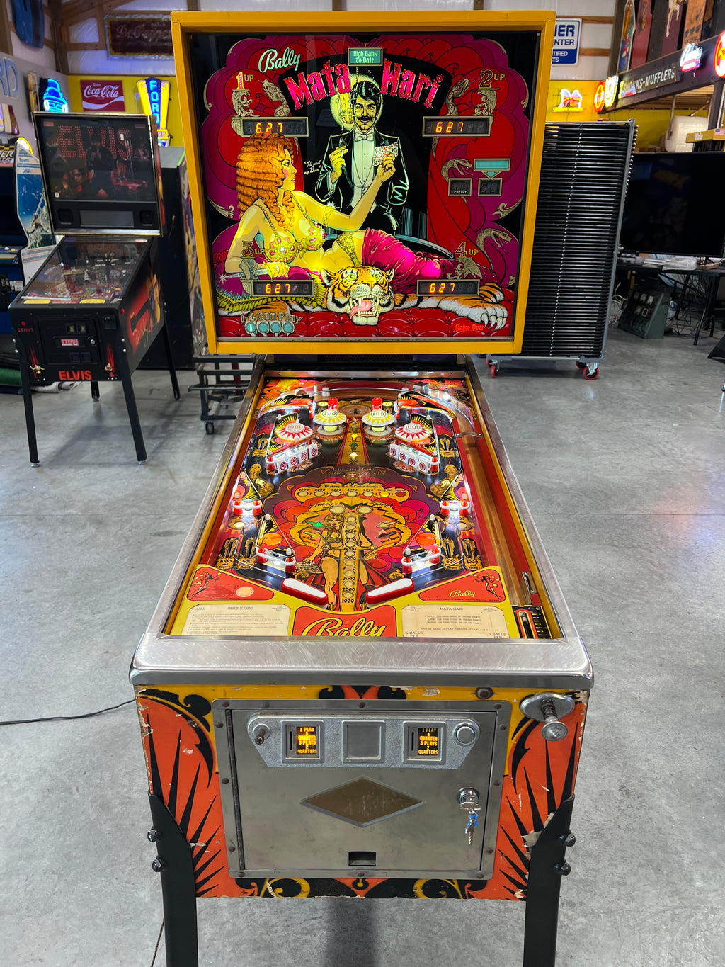 Mata Hari - 1978 Bally Pinball Machine - Shopped and Working 100%