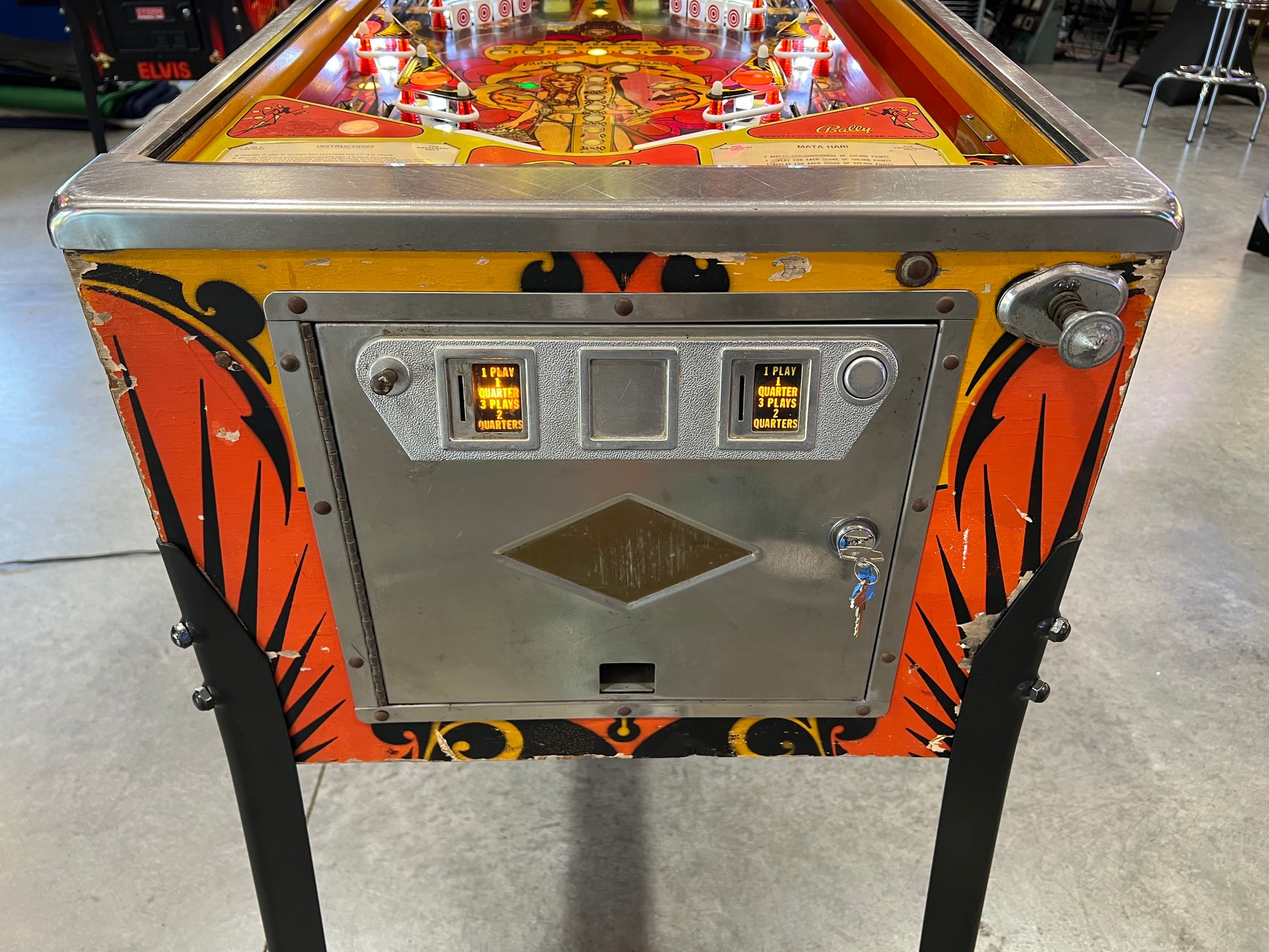 Mata Hari - 1978 Bally Pinball Machine - Shopped and Working 100%
