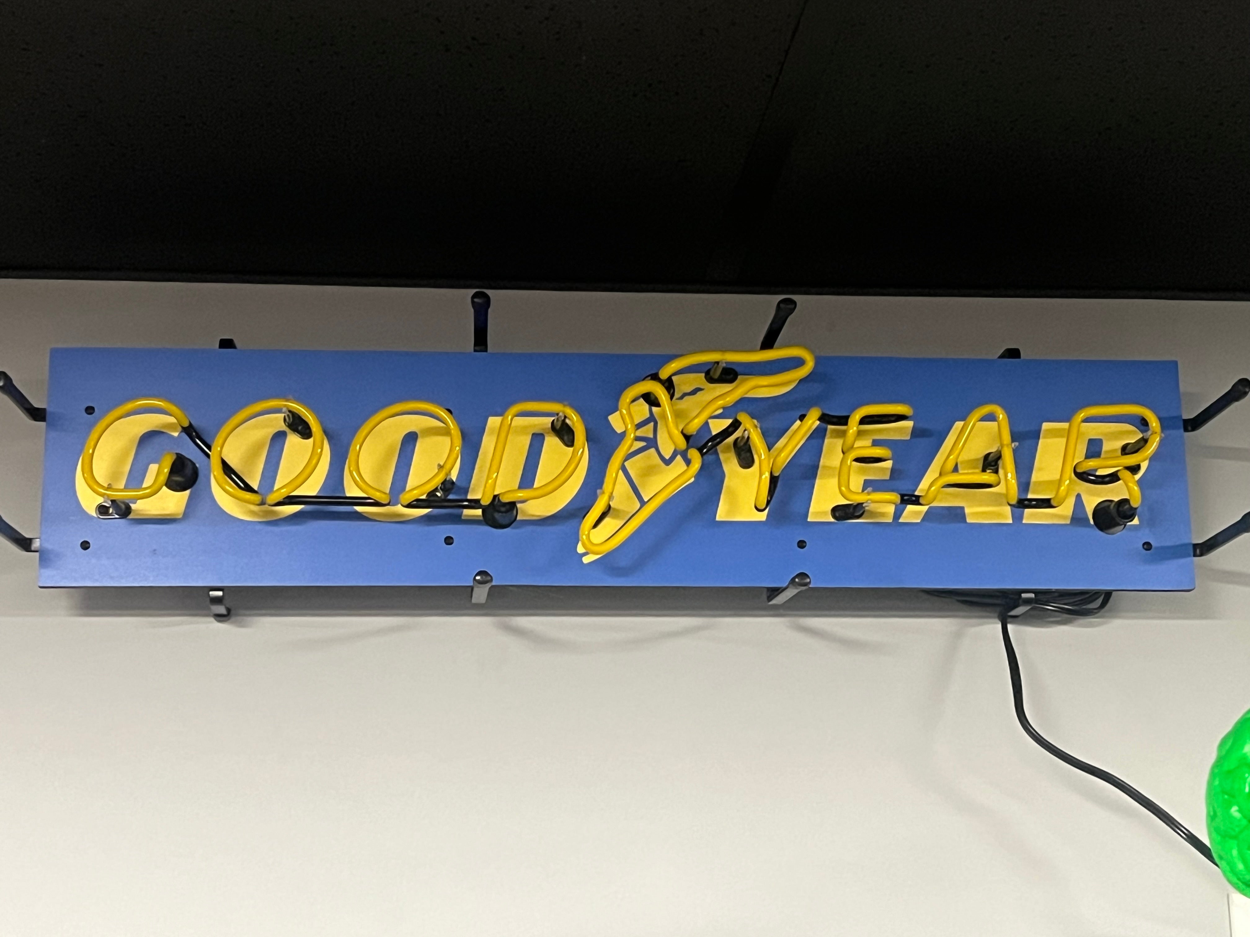 GOODYEAR TIRES NEON SIGN - Ready for Your Garage, Game Room or Man
