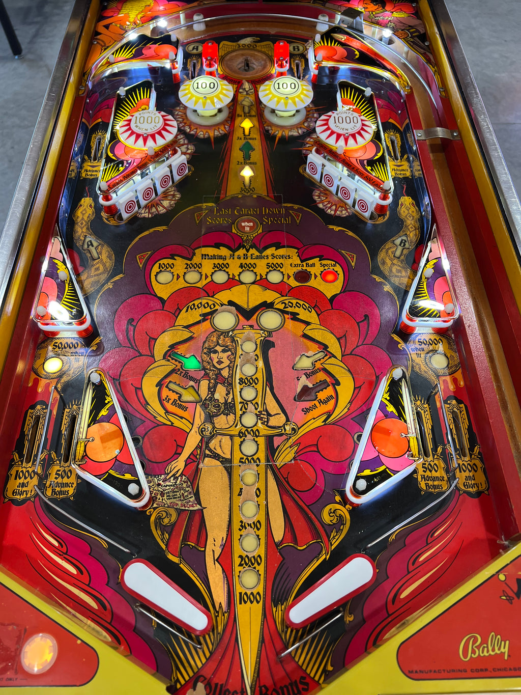 Mata Hari - 1978 Bally Pinball Machine - Shopped and Working 100%