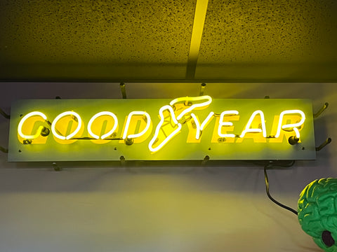 GOODYEAR TIRES NEON SIGN - Ready for Your Garage, Game Room or Man Cave!! REAL NEON!