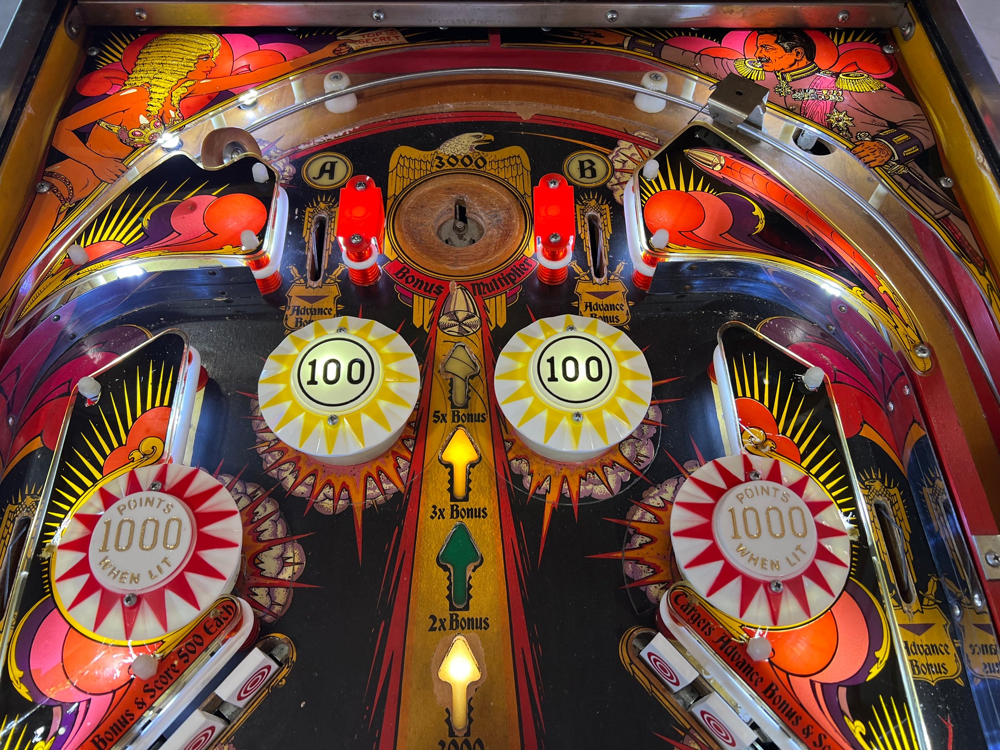 Mata Hari - 1978 Bally Pinball Machine - Shopped and Working 100%