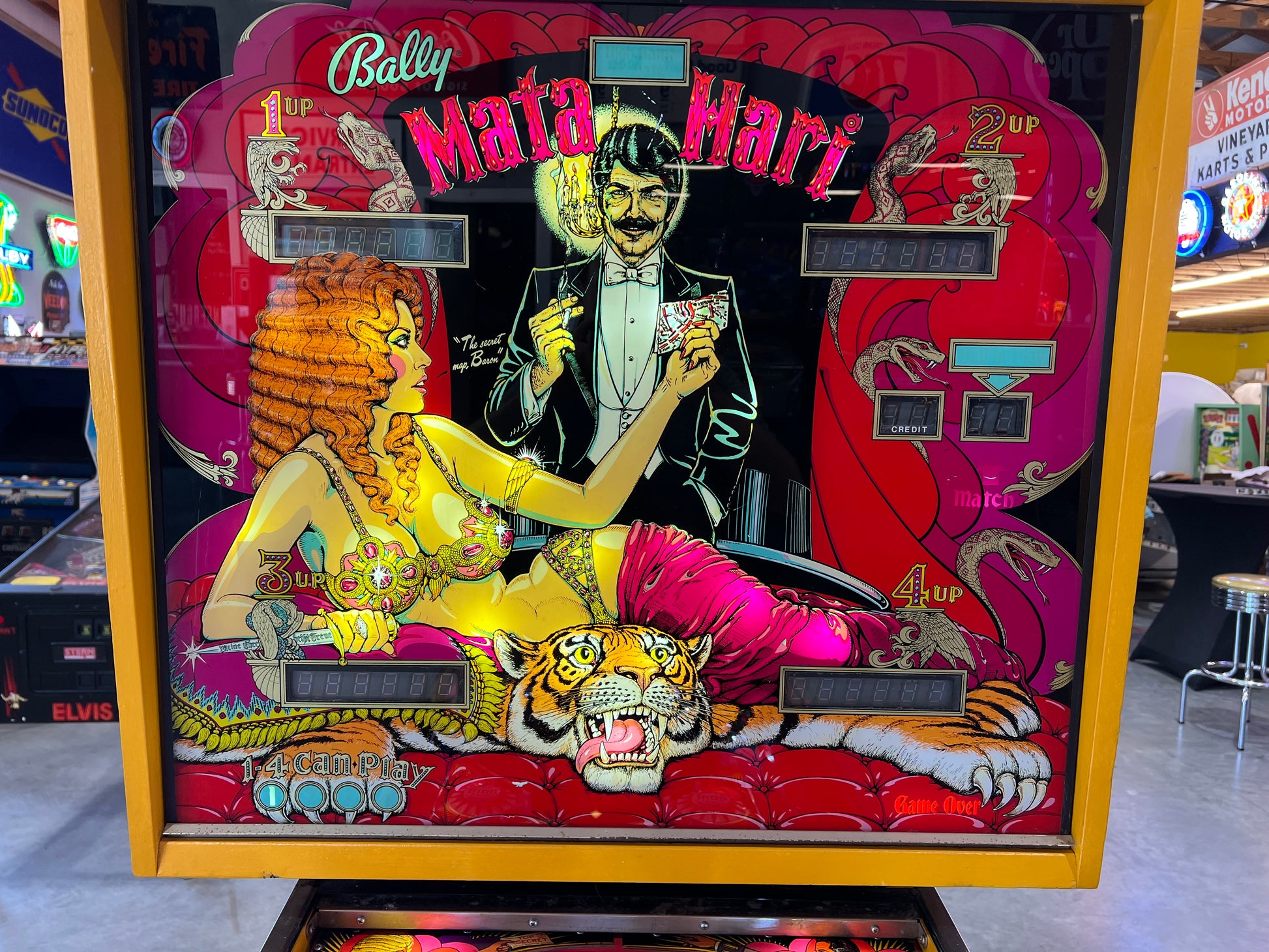 Mata Hari - 1978 Bally Pinball Machine - Shopped and Working 100%