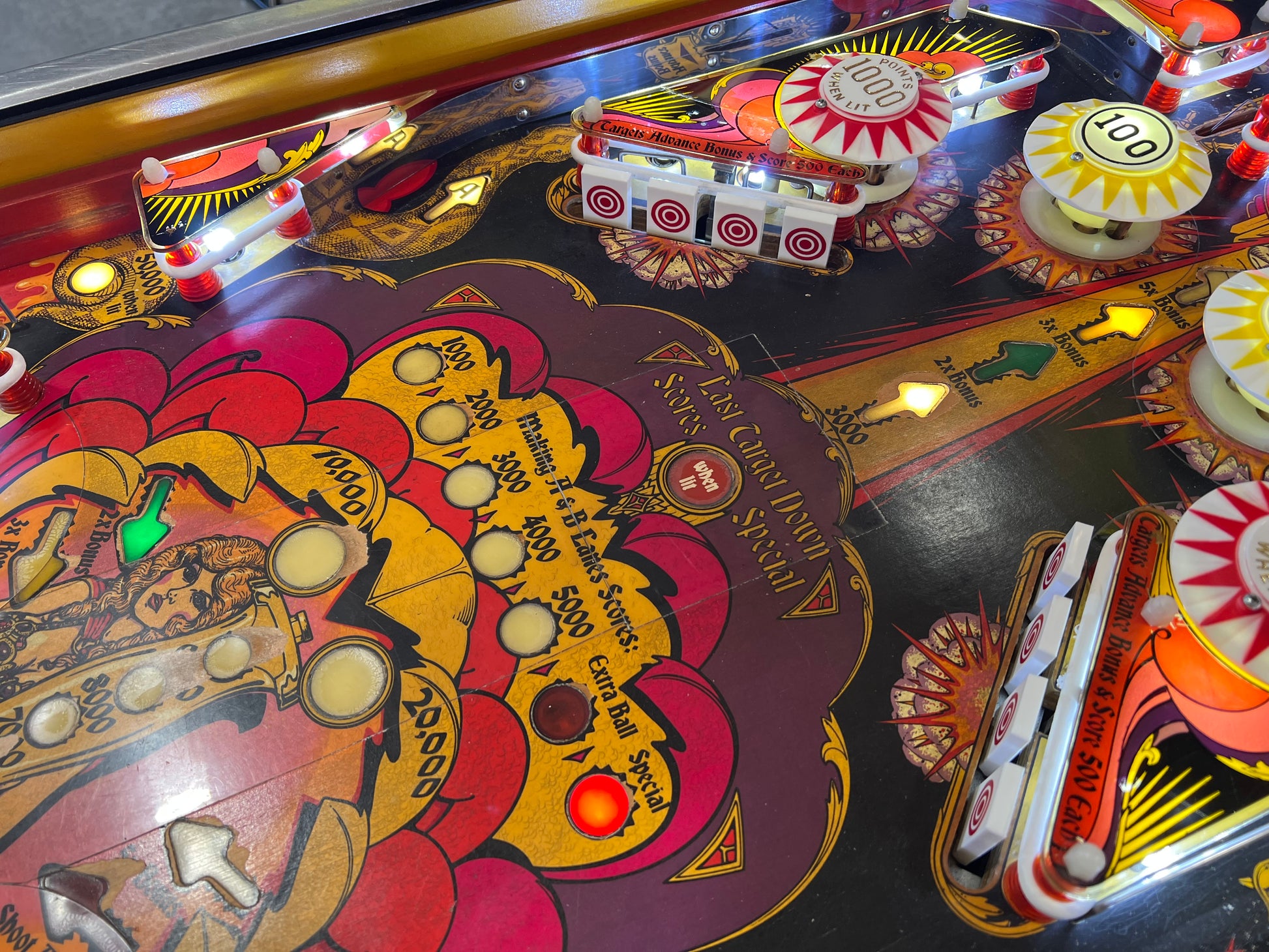 Mata Hari - 1978 Bally Pinball Machine - Shopped and Working 100%