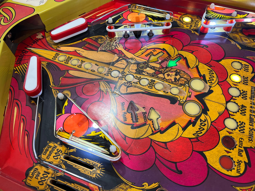 Mata Hari - 1978 Bally Pinball Machine - Shopped and Working 100%