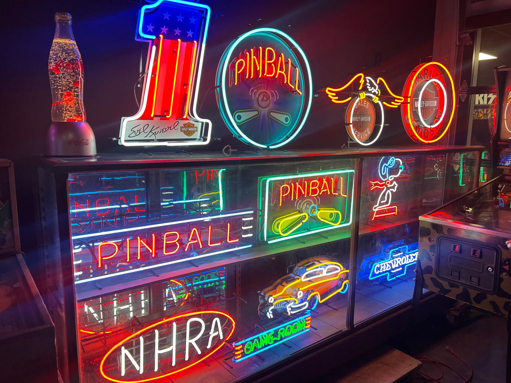 Neon Pinball Sign PINBALL NEON SIGN (Long Version) - Ready for Your Game Room or Man Cav ...