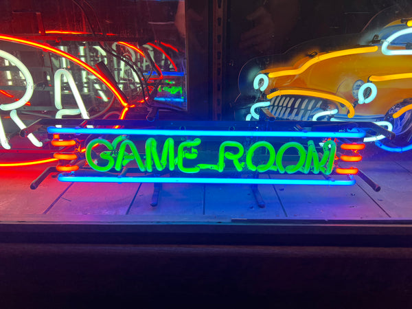 GAME ROOM NEON SIGN - Ready for Your Garage, Game Room or Man Cave!! REAL NEON!