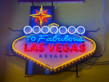 WELCOME TO FABULOUS LAS VEGAS NEON SIGN - Ready for Your Garage, Game Room or Man Cave!! REAL NEON!