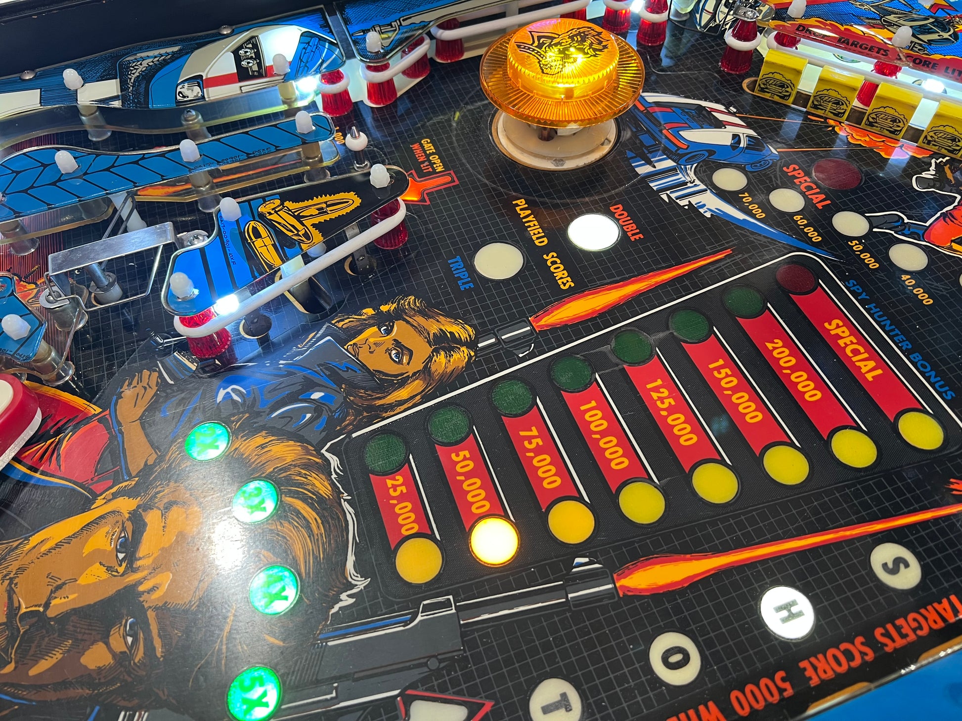 SPY HUNTER - 1986 Bally Pinball Machine - WORKS 100% - VERY VERY Nice Example of This Title!