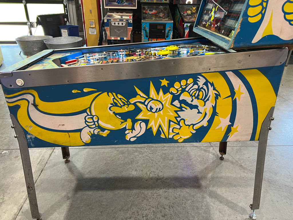 MR and MS PACMAN PINBALL - 1982 Bally Pinball Machine - Shopped and Working 100%