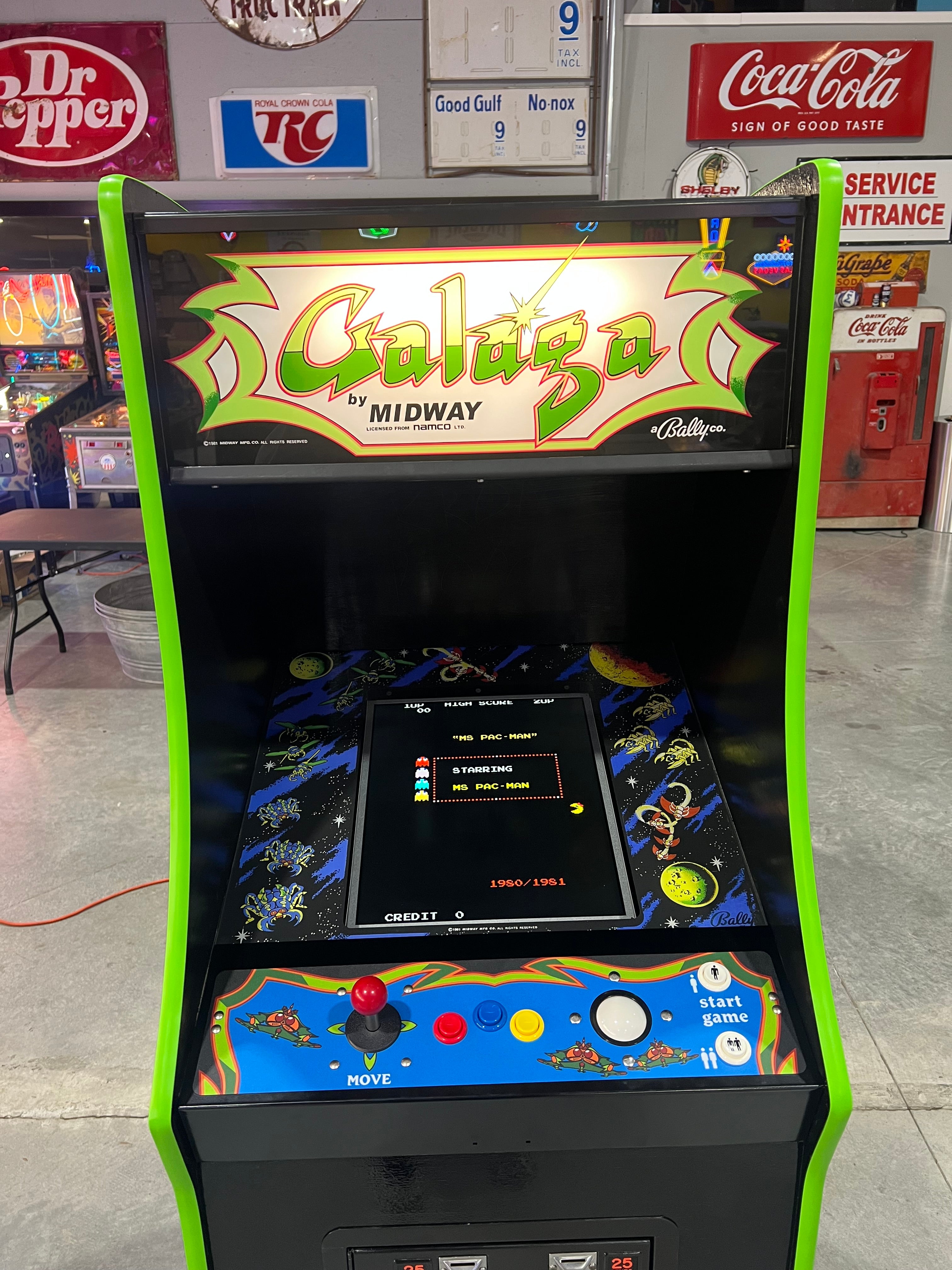 Galaga アーケードゲーム レトロ Galaga Upright Multicade Multigame - Sixty 60 Classic Games in One