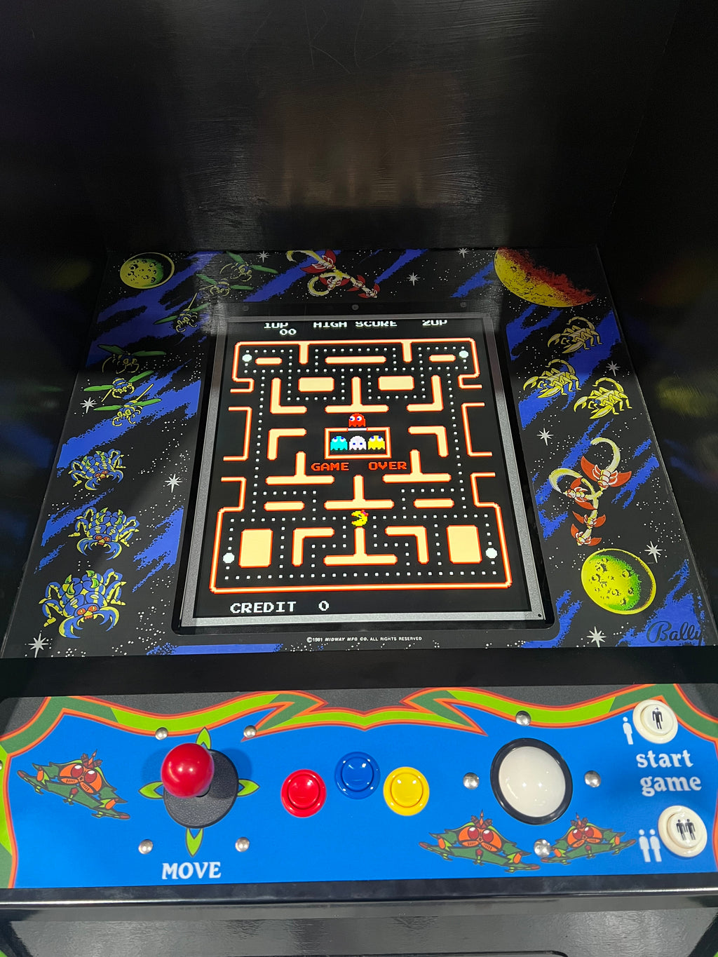 Galaga Upright Multicade Multigame - Sixty 60 Classic Games in One Cabinet - 1 Year Warranty!