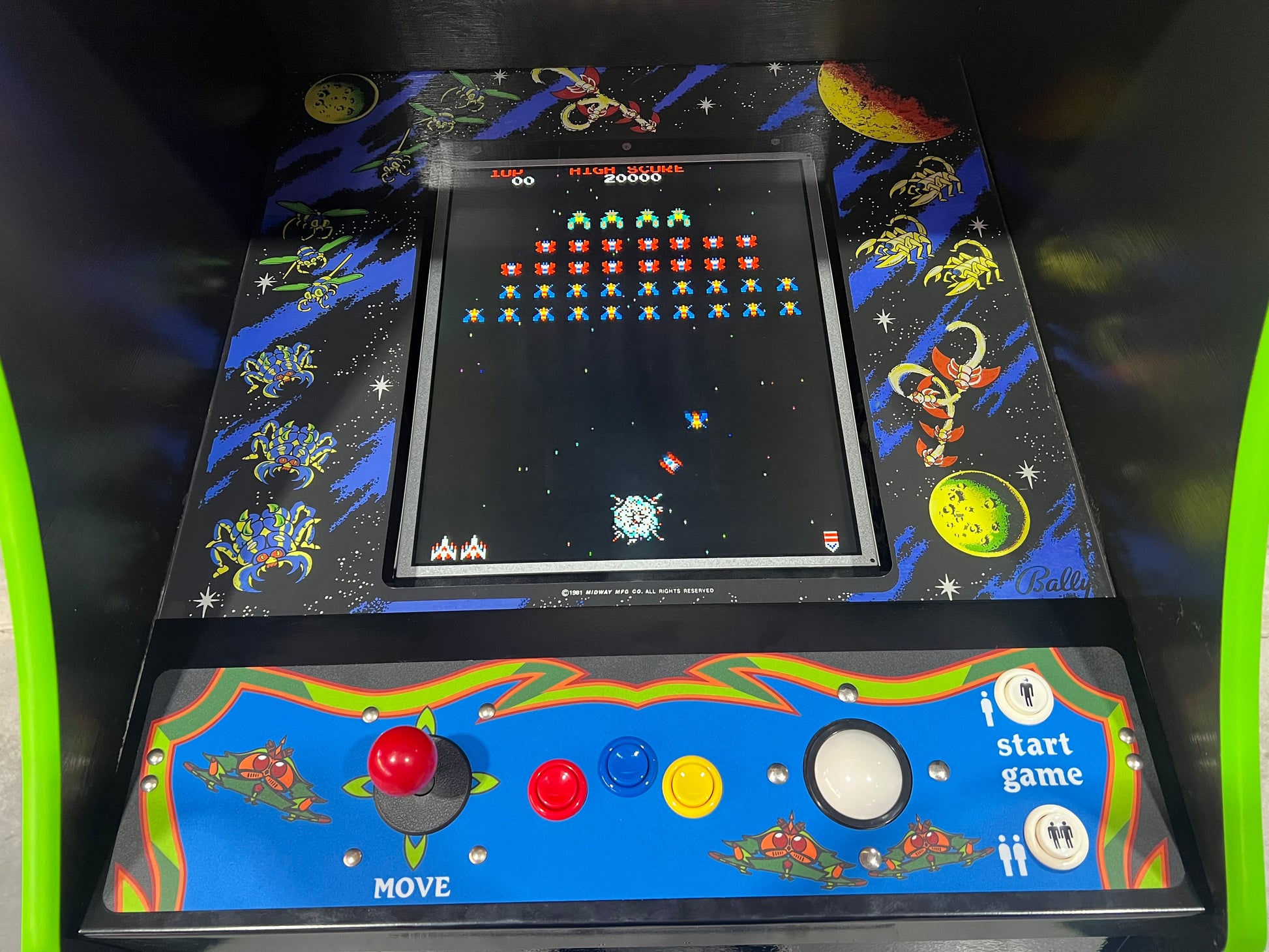 Galaga Upright Multicade Multigame - Sixty 60 Classic Games in One Cabinet - 1 Year Warranty!