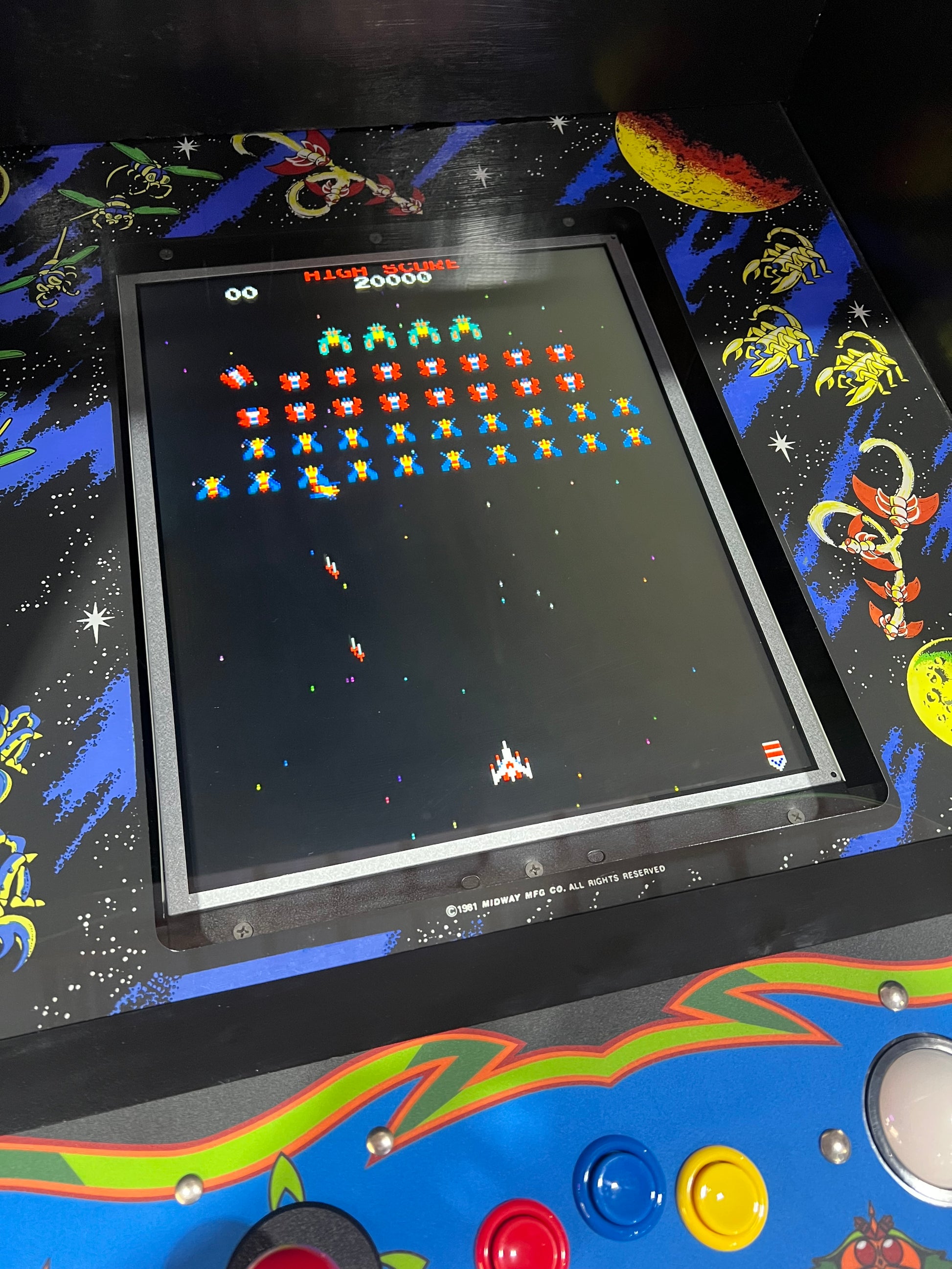 Galaga Upright Multicade Multigame - Sixty 60 Classic Games in One Cabinet - 1 Year Warranty!