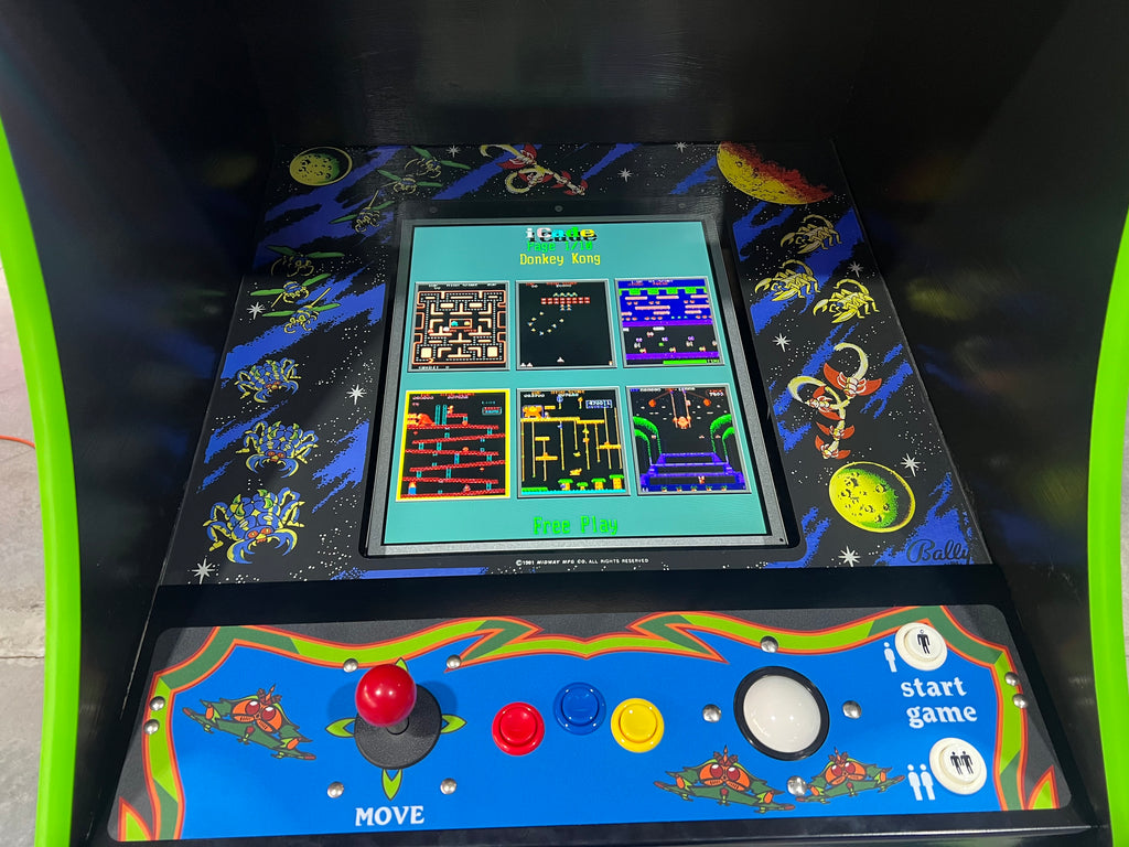 Galaga Upright Multicade Multigame - Sixty 60 Classic Games in One Cabinet - 1 Year Warranty!