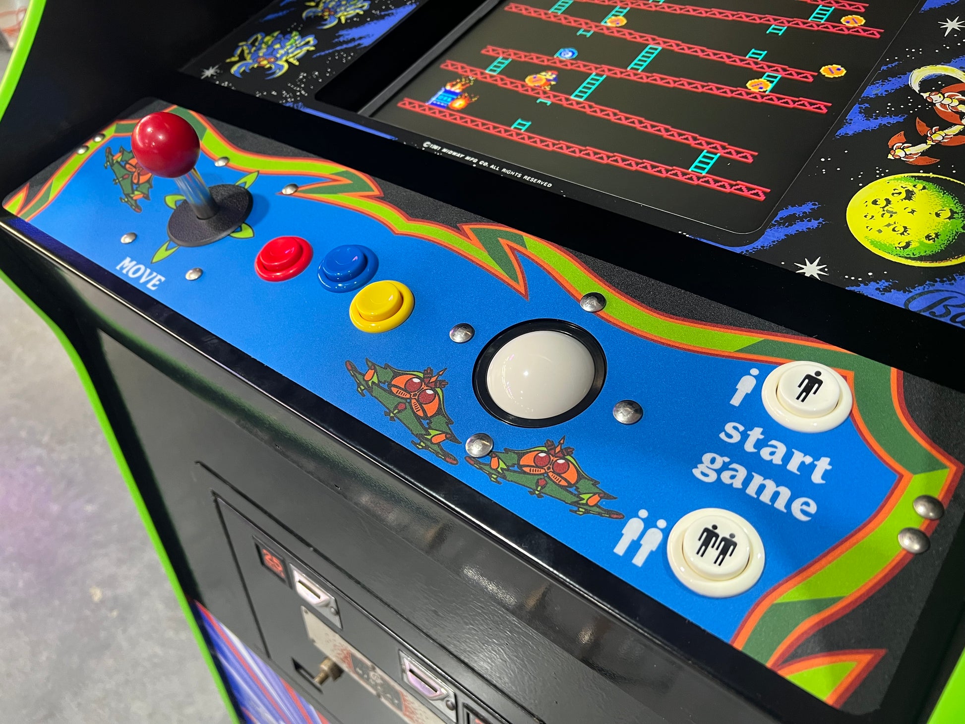 Galaga Upright Multicade Multigame - Sixty 60 Classic Games in One Cabinet - 1 Year Warranty!