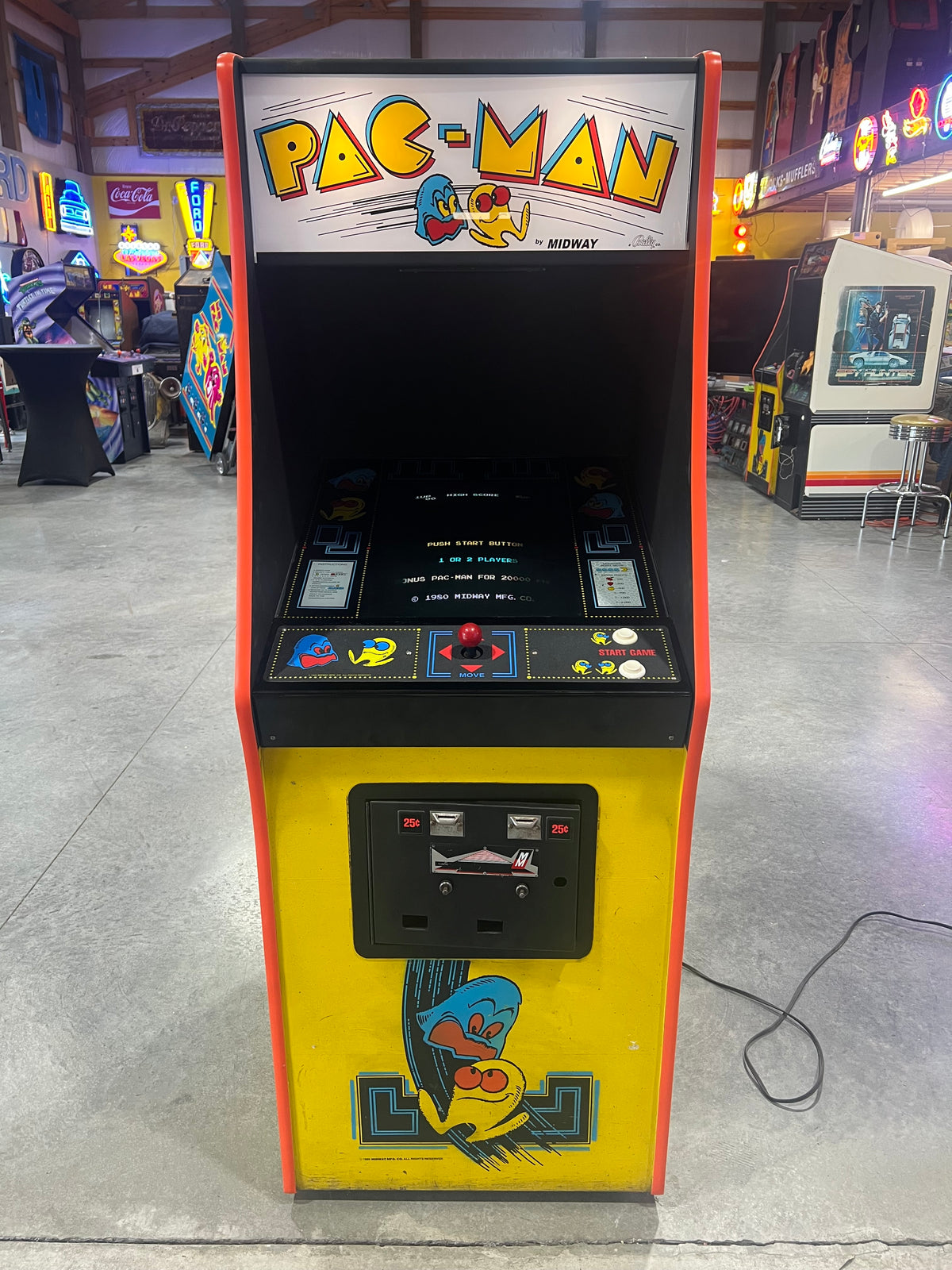 Pac-Man Arcade Game - Original Game - Works 100% Used PACMAN