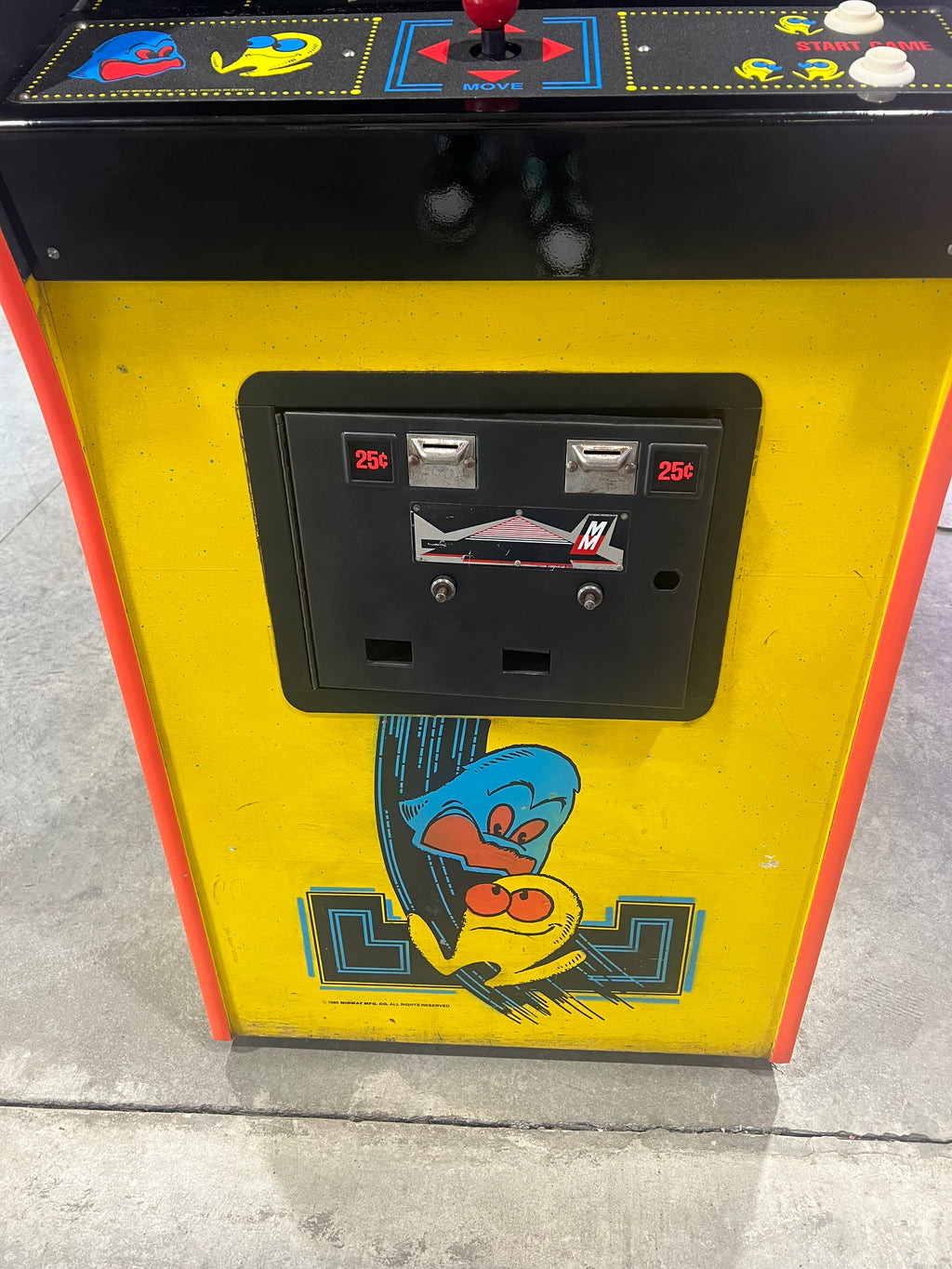 Pac-Man Arcade Game - Original Game - Works 100% Used PACMAN