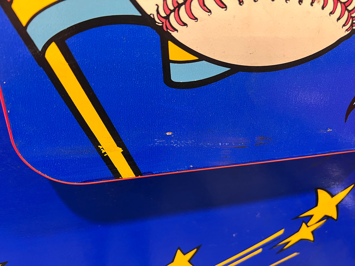 Slugfest 1991 Pitch and Bat Williams Pinball Machine - WORKS 100% - Nice Game DISPENSES BASEBALL CARDS!!! Card Shop Ready!