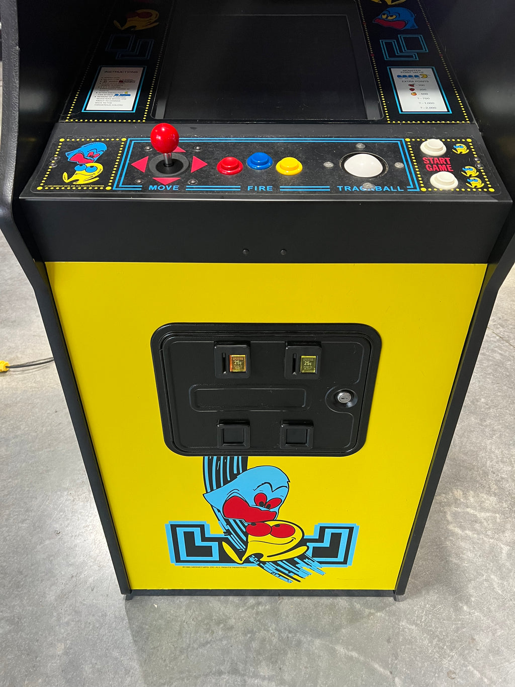 Pac Multicade Mutigame Arcade Game 60 Games in 1 Cabinet -  Works 100% - 1 Year Warranty