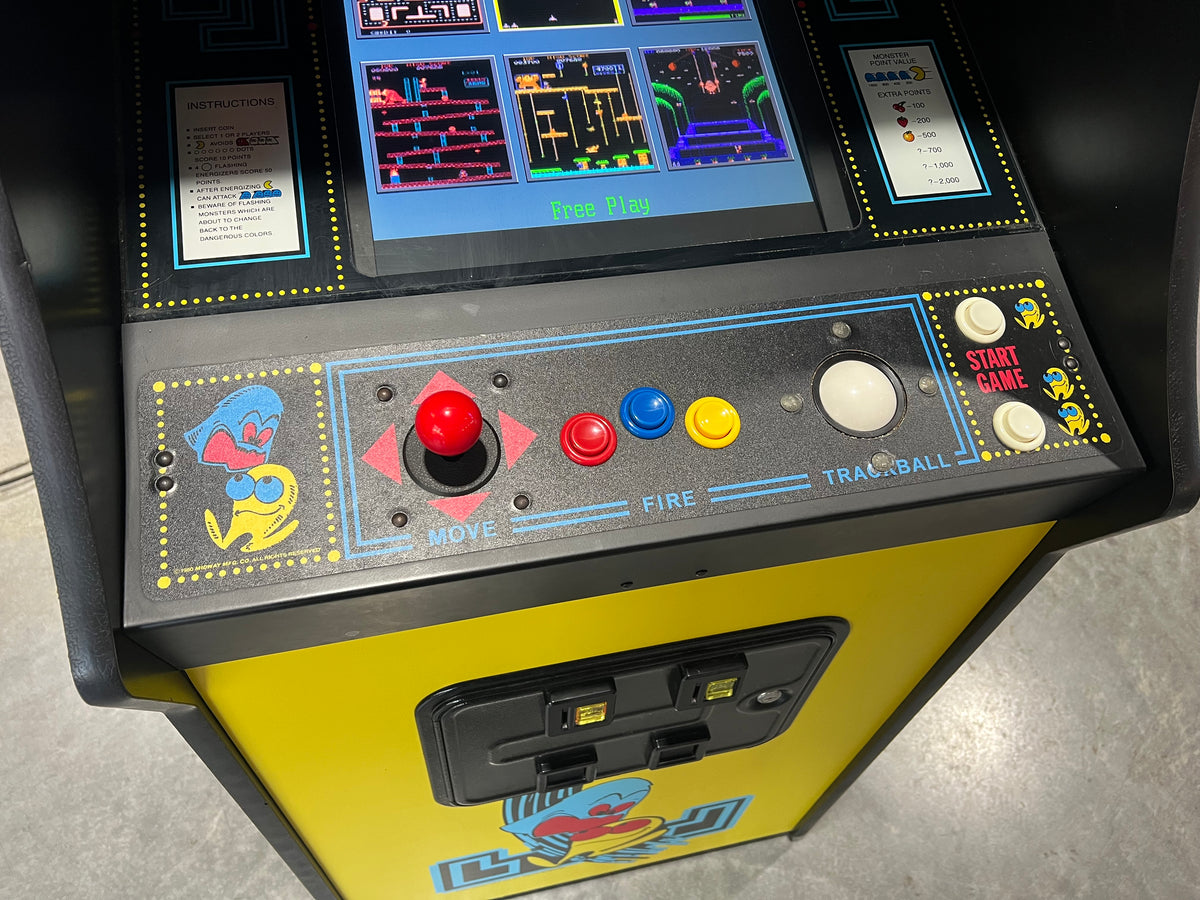 Pac Multicade Mutigame Arcade Game 60 Games in 1 Cabinet -  Works 100% - 1 Year Warranty