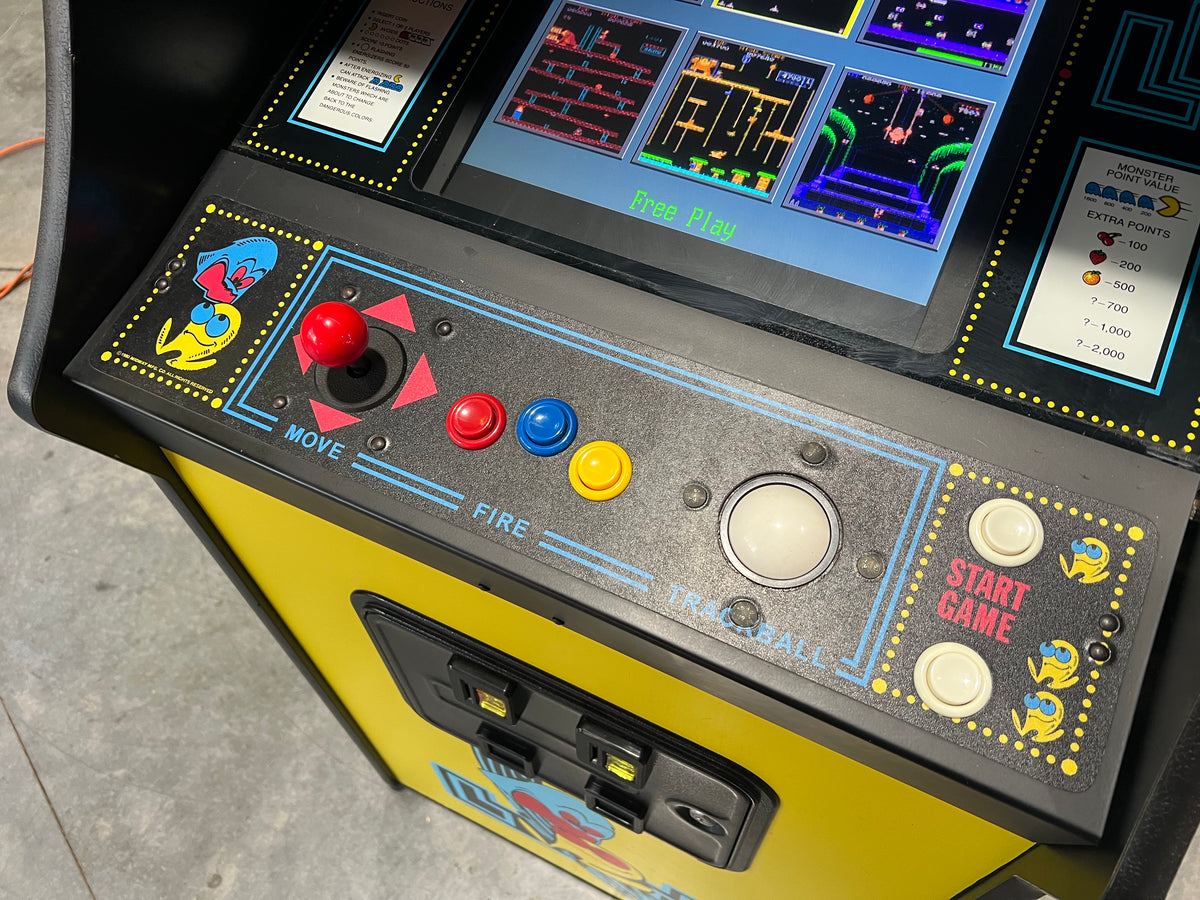 Pac Multicade Mutigame Arcade Game 60 Games in 1 Cabinet -  Works 100% - 1 Year Warranty