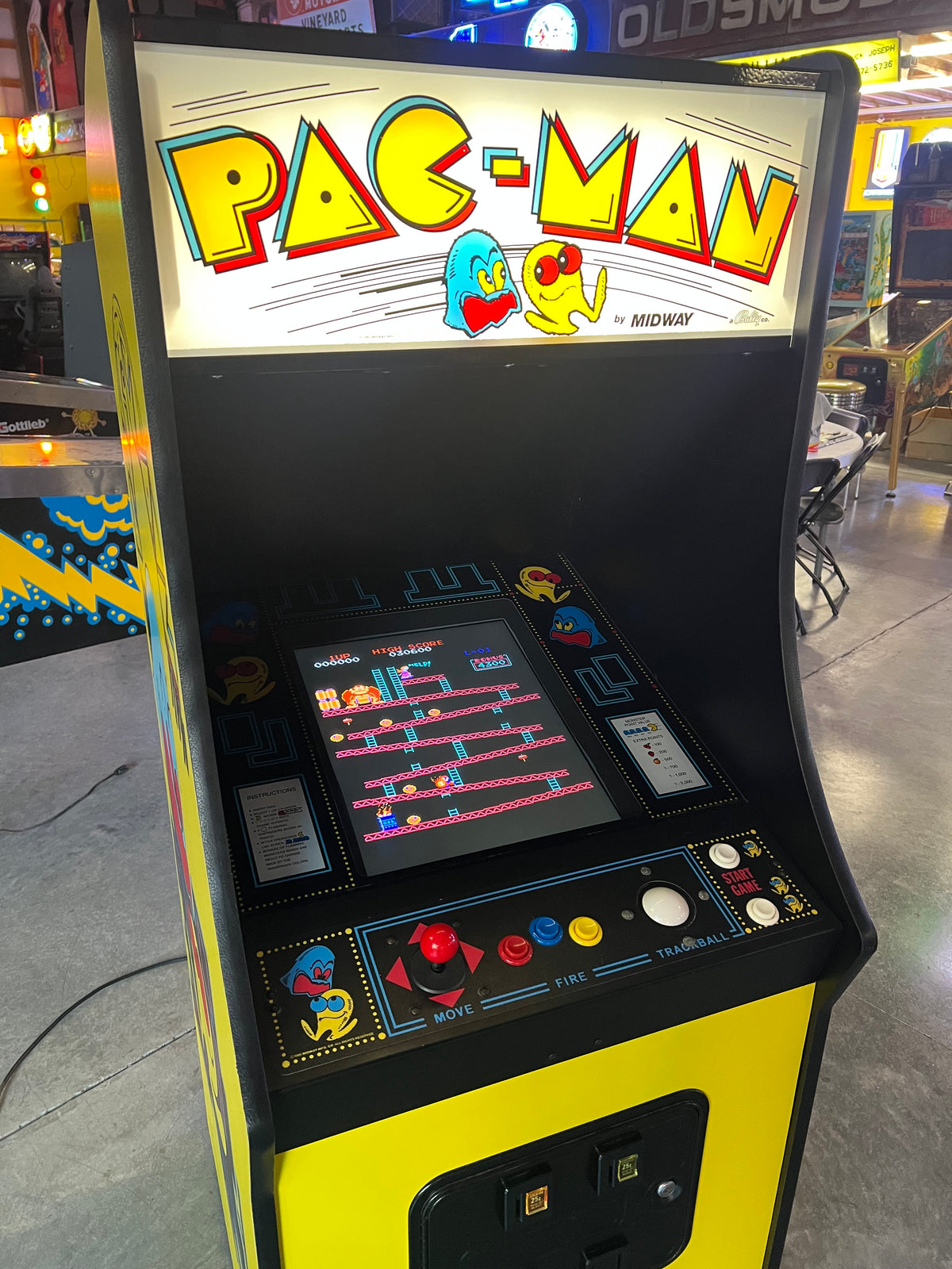Pac Multicade Mutigame Arcade Game 60 Games in 1 Cabinet -  Works 100% - 1 Year Warranty