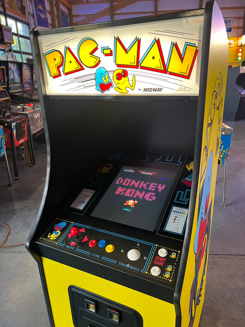 Pac Multicade Mutigame Arcade Game 60 Games in 1 Cabinet -  Works 100% - 1 Year Warranty