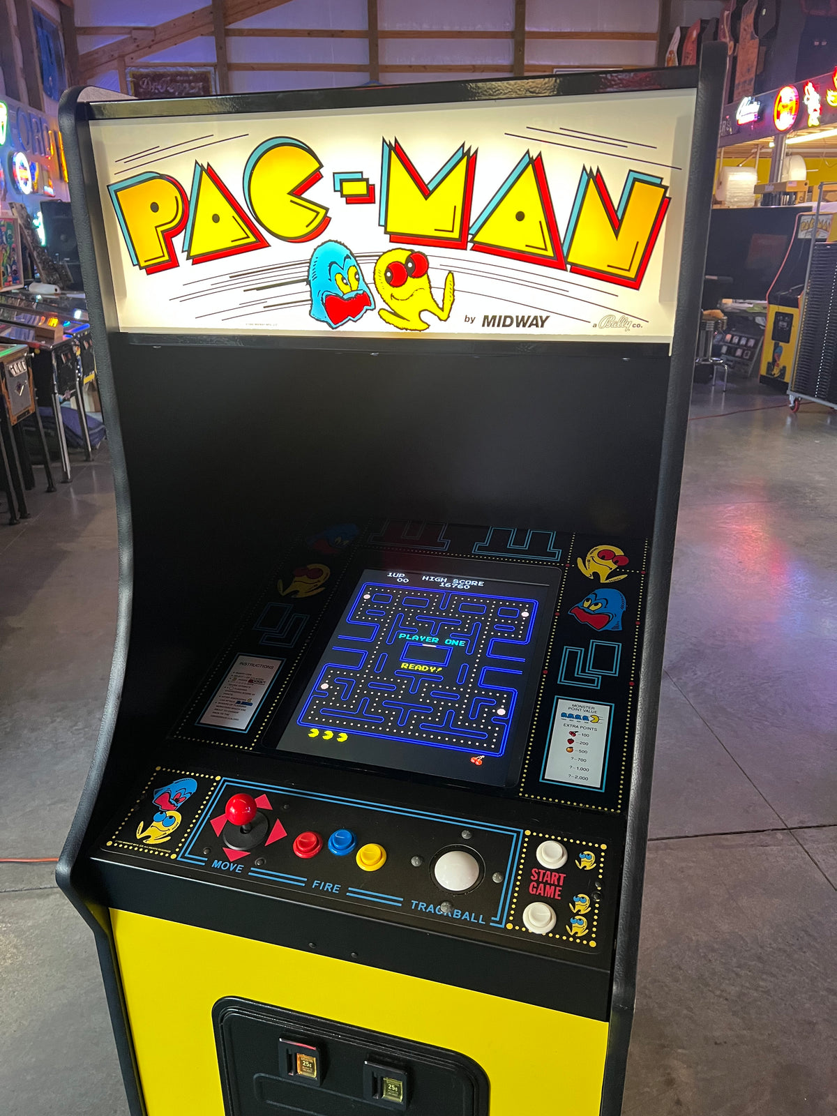 Pac Multicade Mutigame Arcade Game 60 Games in 1 Cabinet -  Works 100% - 1 Year Warranty