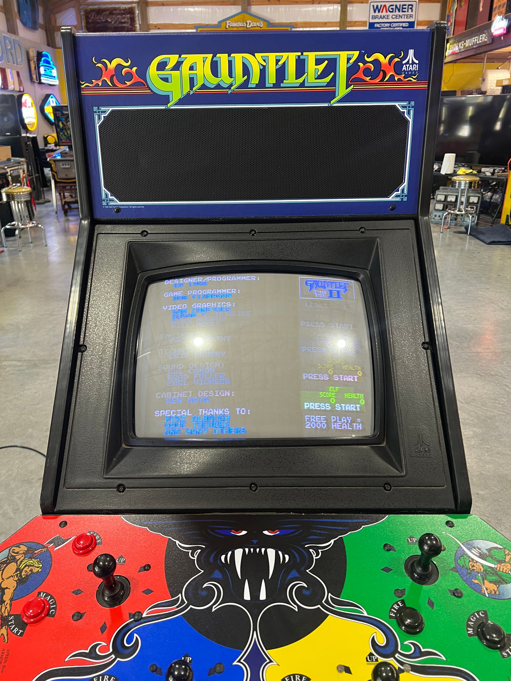 GAUNTLET - Atari 4 Player Arcade Game - Works 100% - The ORIGINAL Classic