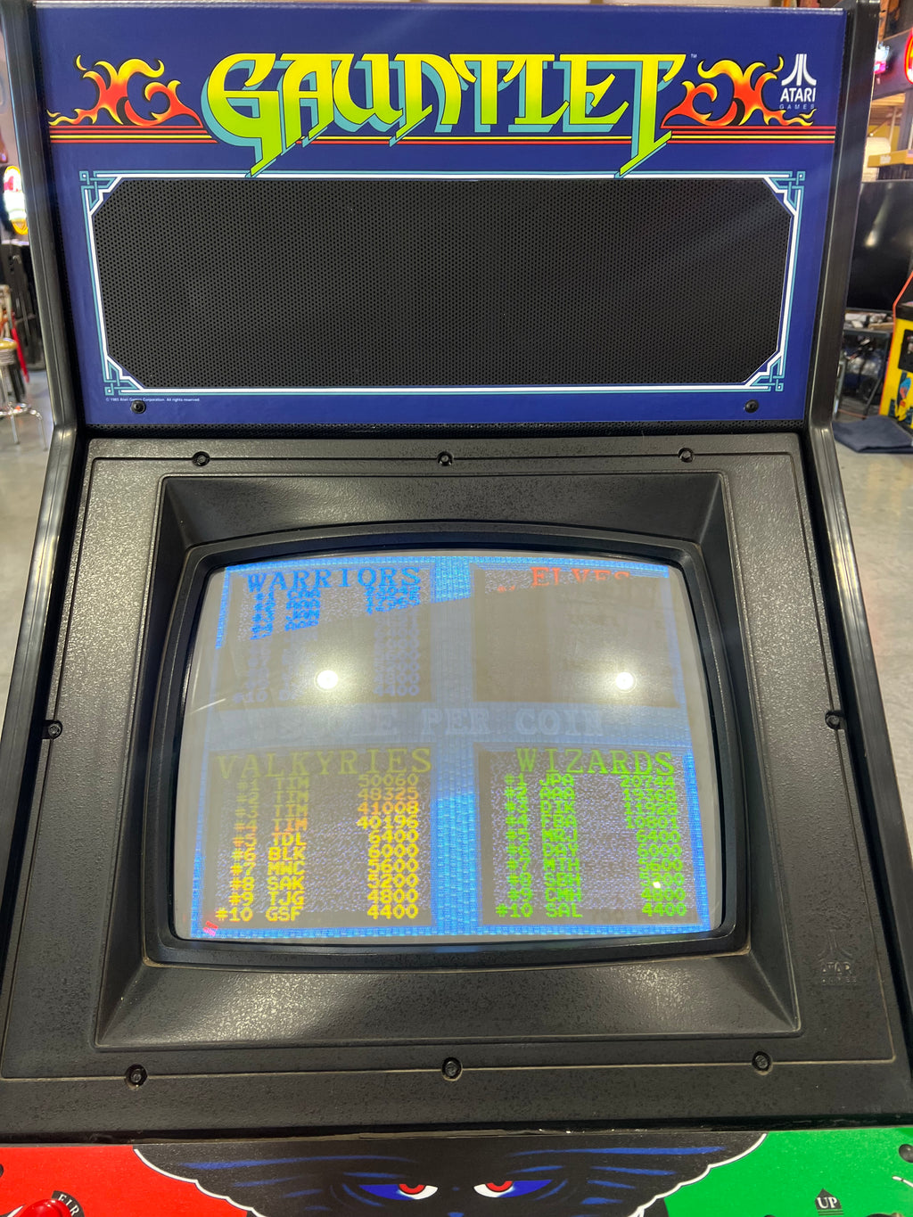 GAUNTLET - Atari 4 Player Arcade Game - Works 100% - The ORIGINAL Classic