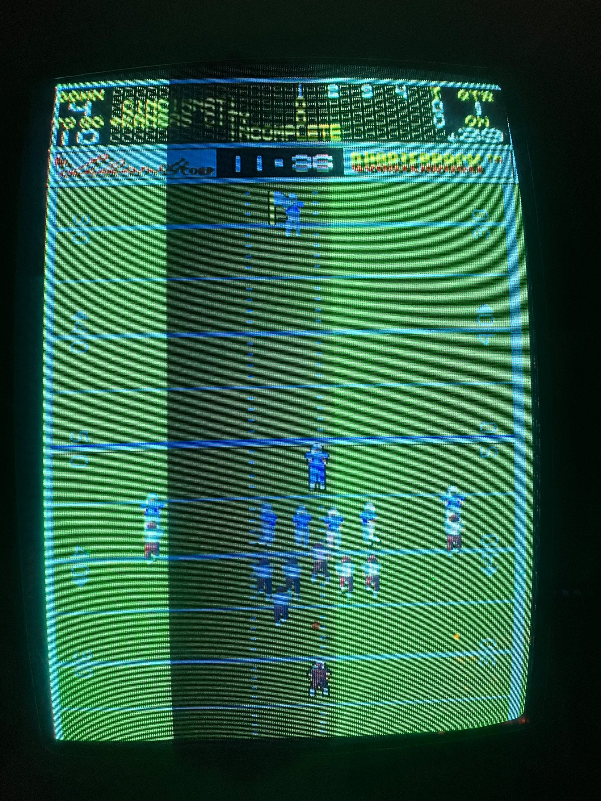 QUARTERBACK - 1987 Two Player Upright by Leland - Rare Game - Works fantastic! - USED