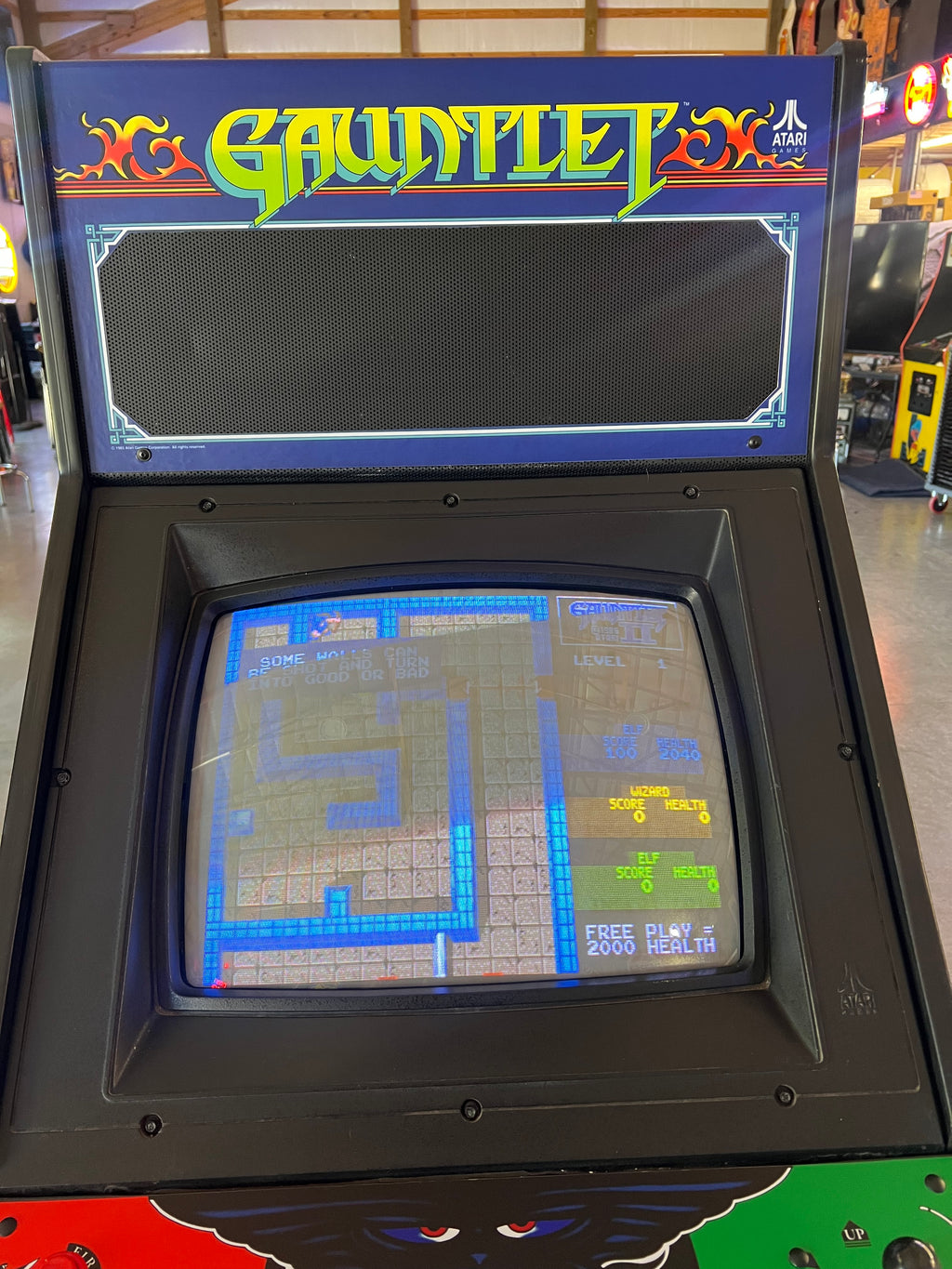 GAUNTLET - Atari 4 Player Arcade Game - Works 100% - The ORIGINAL Classic