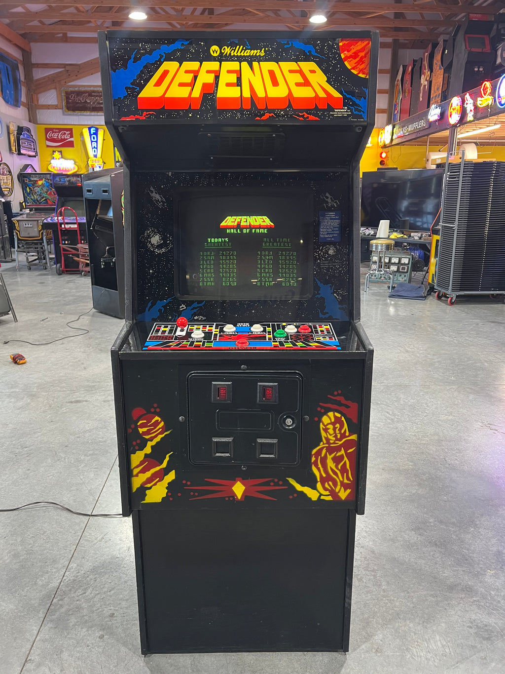 DEFENDER - Williams Arcade Game - Works 100% - The ORIGINAL Classic You Know And LOVE!!!