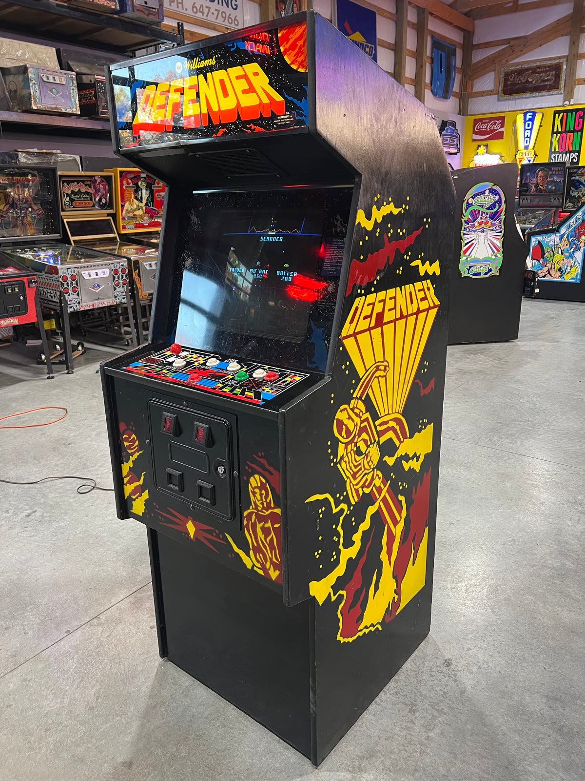 DEFENDER - Williams Arcade Game - Works 100% - The ORIGINAL Classic You Know And LOVE!!!