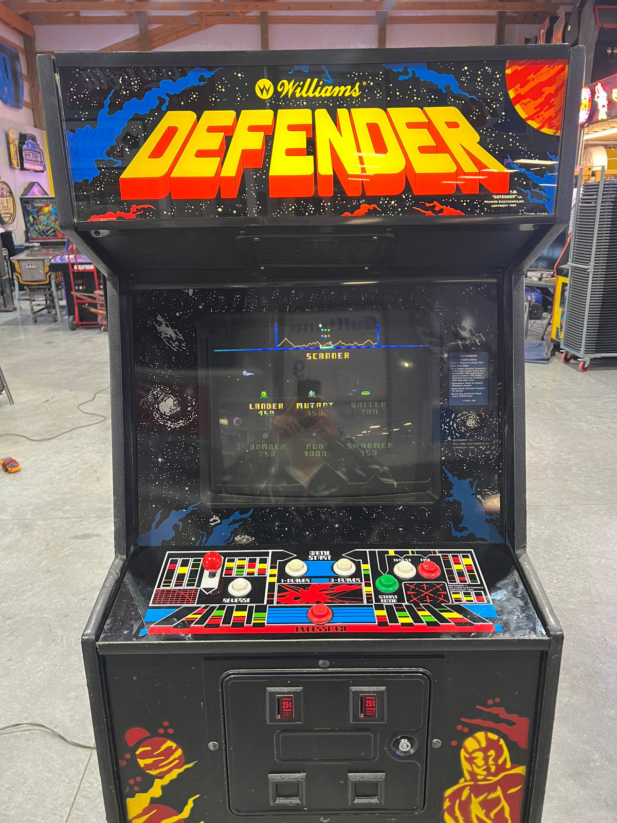 DEFENDER - Williams Arcade Game - Works 100% - The ORIGINAL Classic You Know And LOVE!!!