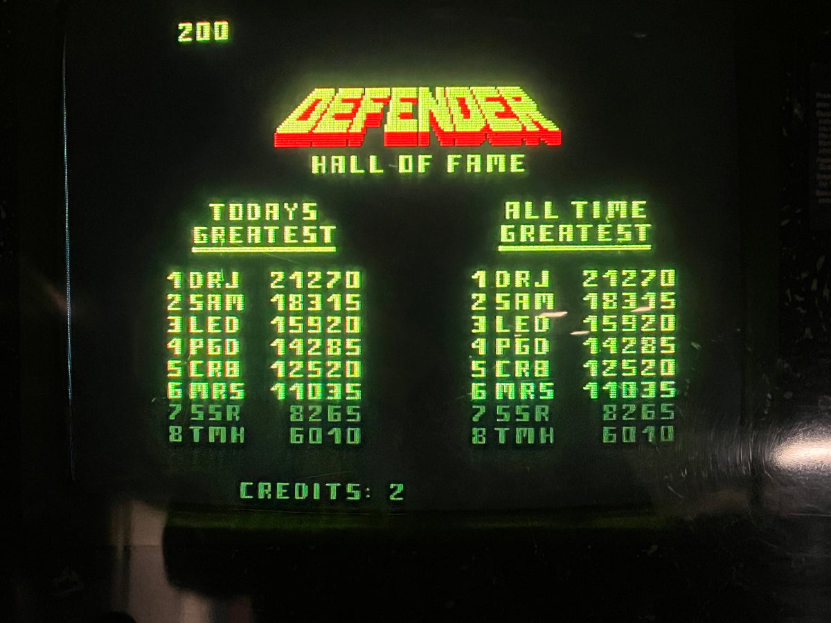 DEFENDER - Williams Arcade Game - Works 100% - The ORIGINAL Classic You Know And LOVE!!!