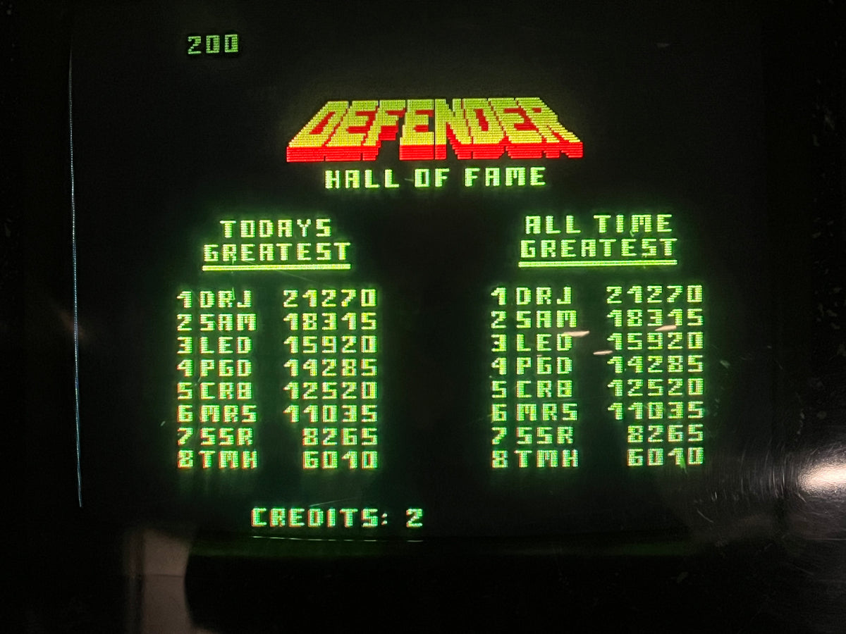 DEFENDER - Williams Arcade Game - Works 100% - The ORIGINAL Classic You Know And LOVE!!!