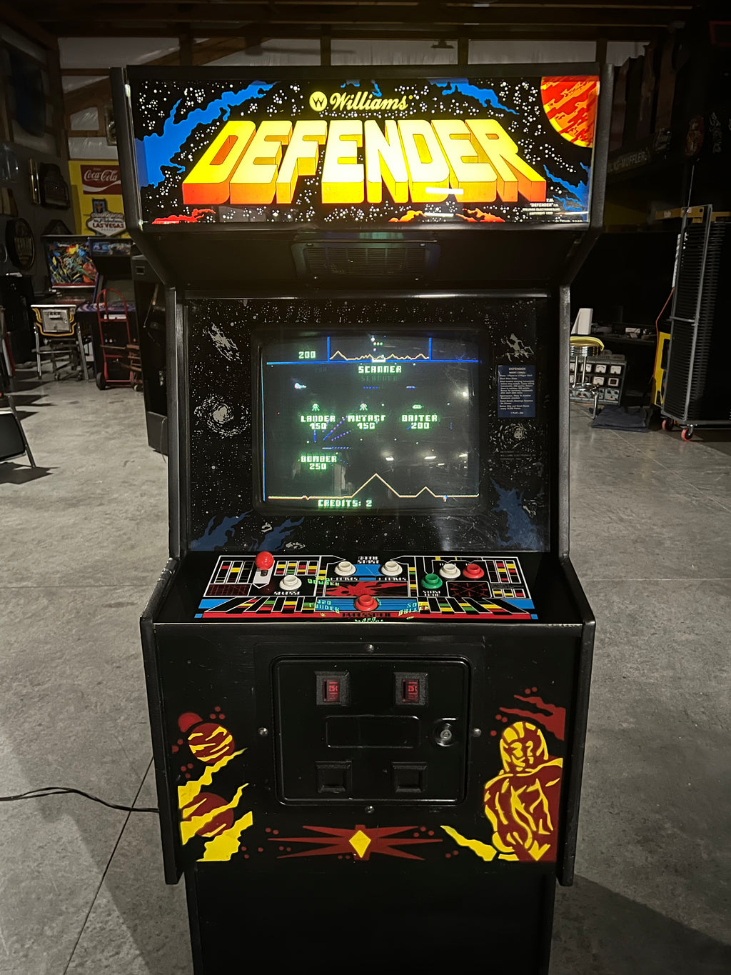 DEFENDER - Williams Arcade Game - Works 100% - The ORIGINAL Classic You Know And LOVE!!!