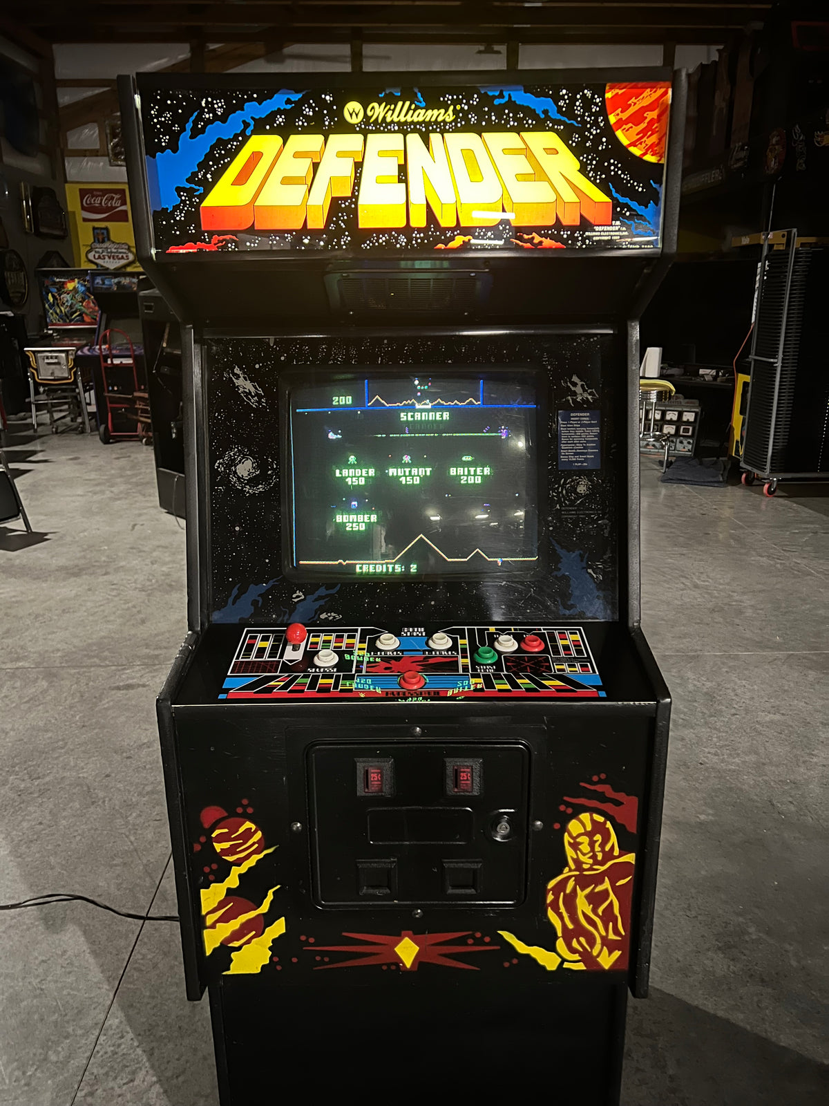 DEFENDER - Williams Arcade Game - Works 100% - The ORIGINAL Classic You Know And LOVE!!!