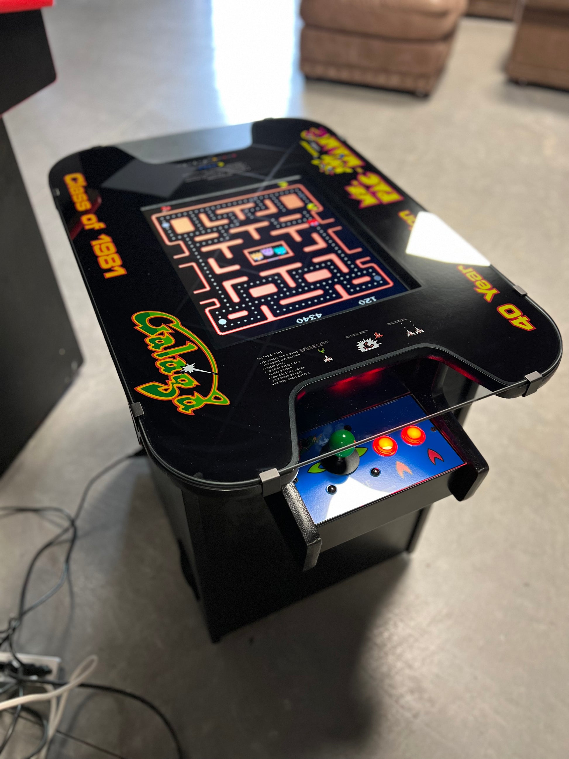Ms Pac-Man Galaga Reunion Multicade Multigame - Sixty 60 Classic Games in One Cabinet - 1 Year Warranty!