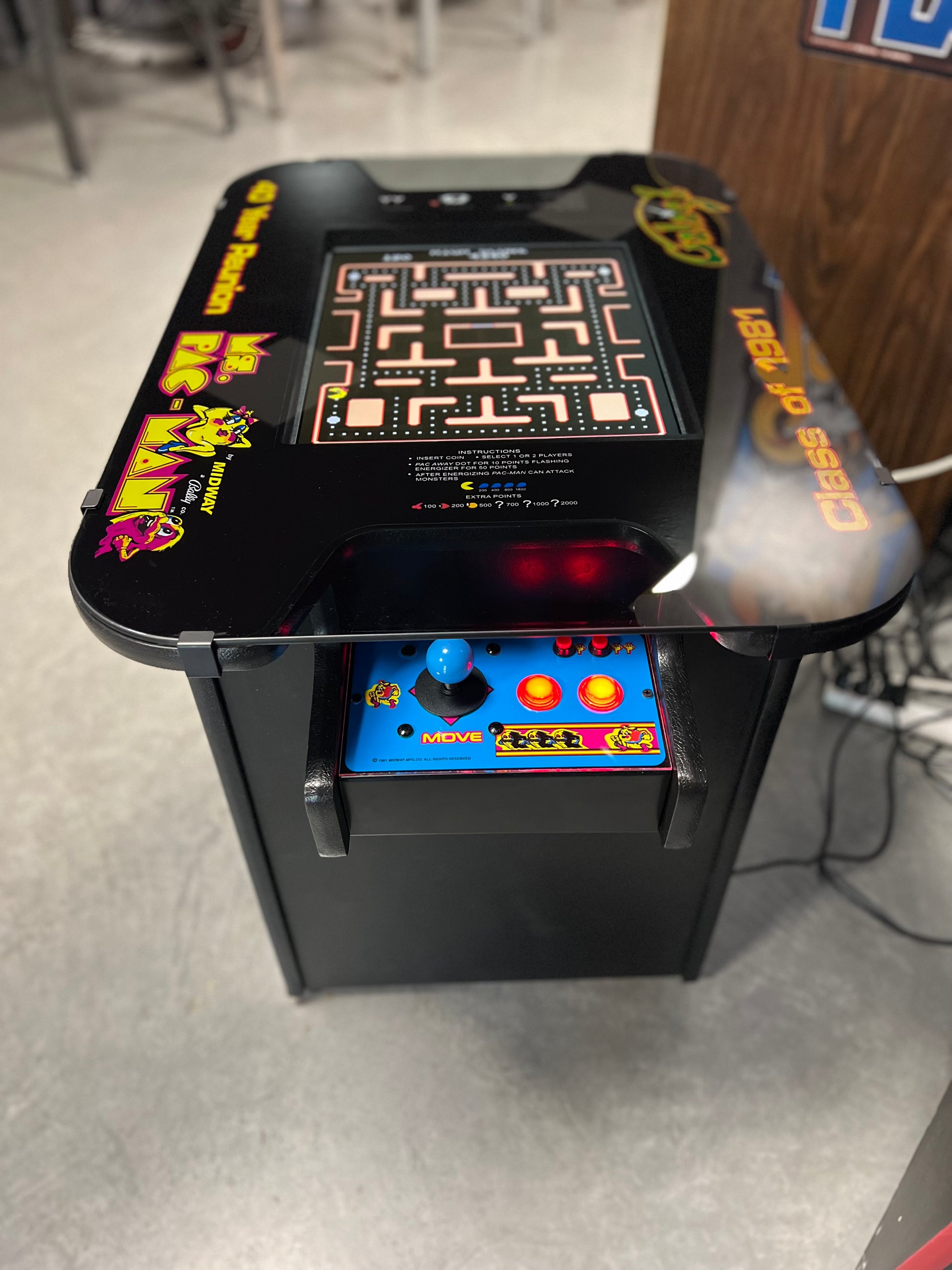 Ms Pac-Man Galaga Reunion Multicade Multigame - Sixty 60 Classic Games in One Cabinet - 1 Year Warranty!