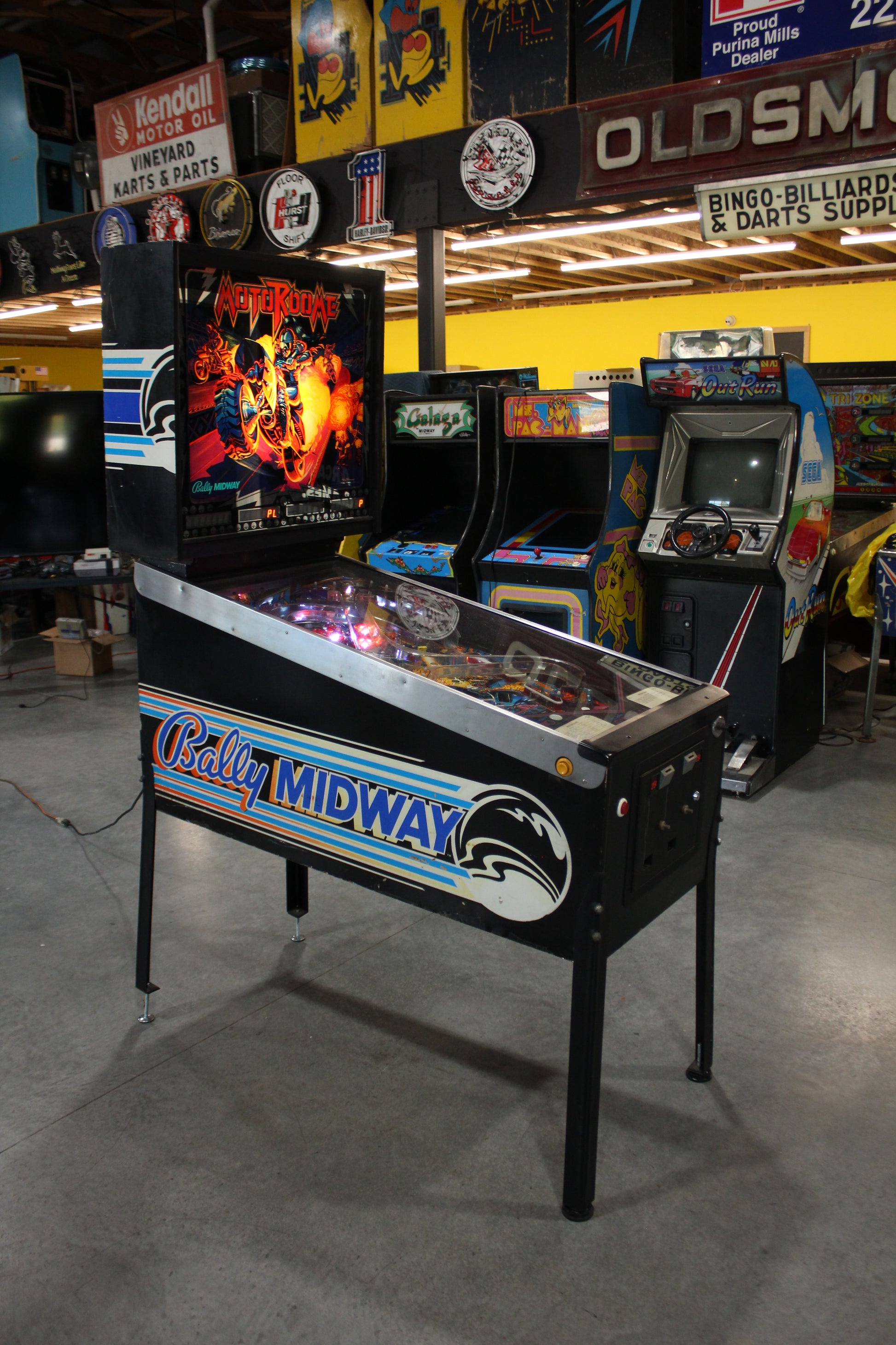 MOTORDOME - 1986 Bally Pinball Machine - WORKS 100% - Very Nice Example