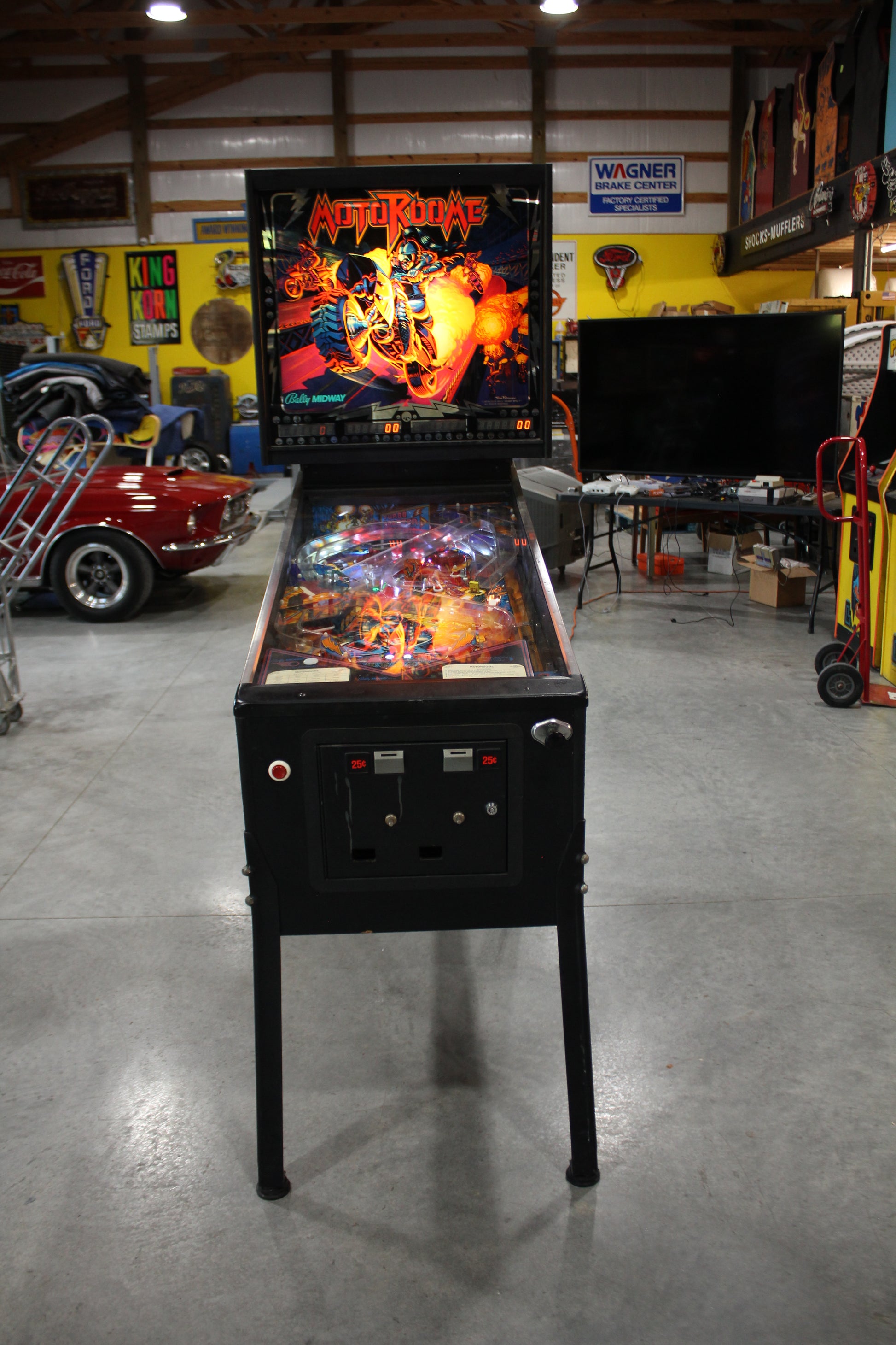 MOTORDOME - 1986 Bally Pinball Machine - WORKS 100% - Very Nice Example