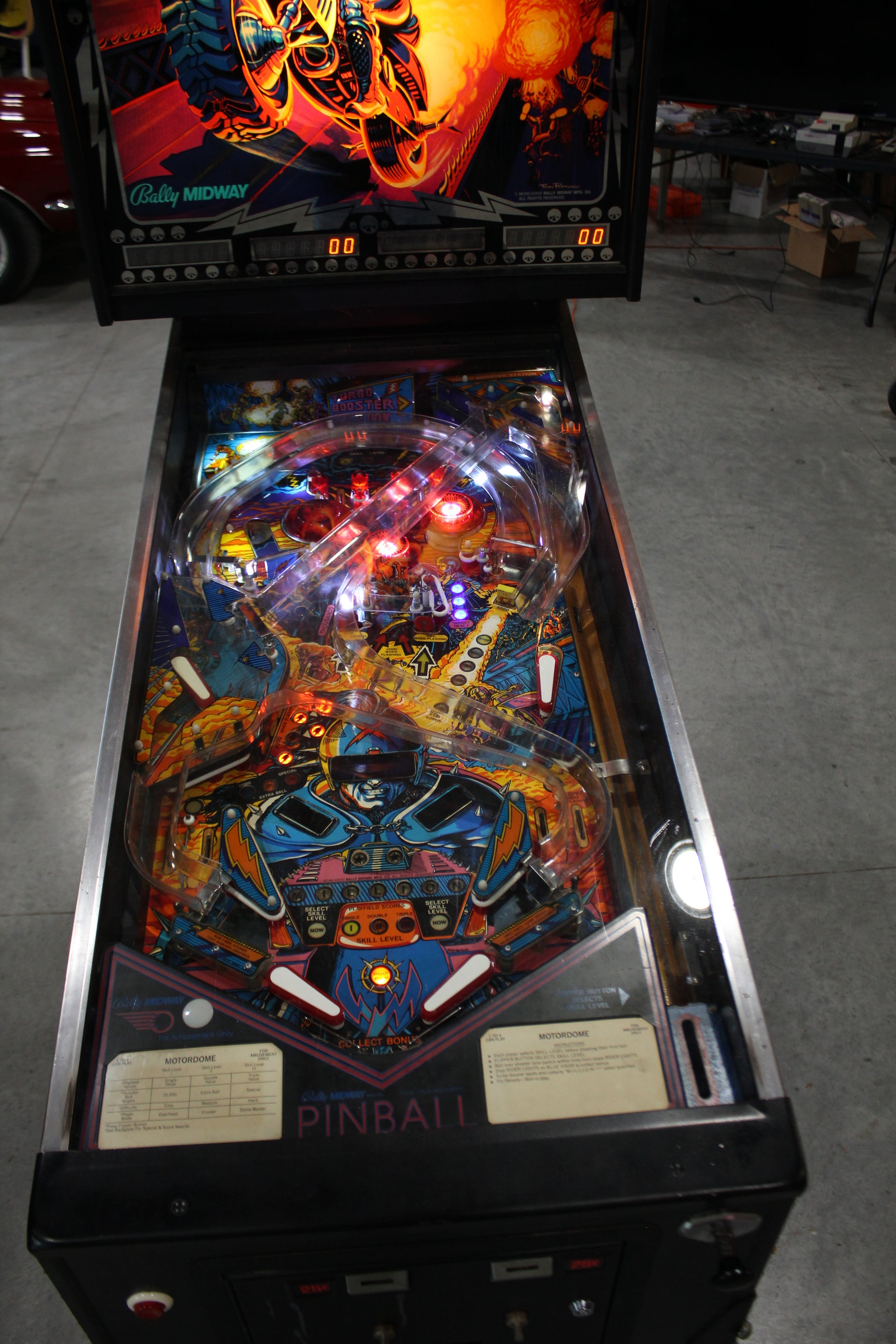 MOTORDOME - 1986 Bally Pinball Machine - WORKS 100% - Very Nice Example