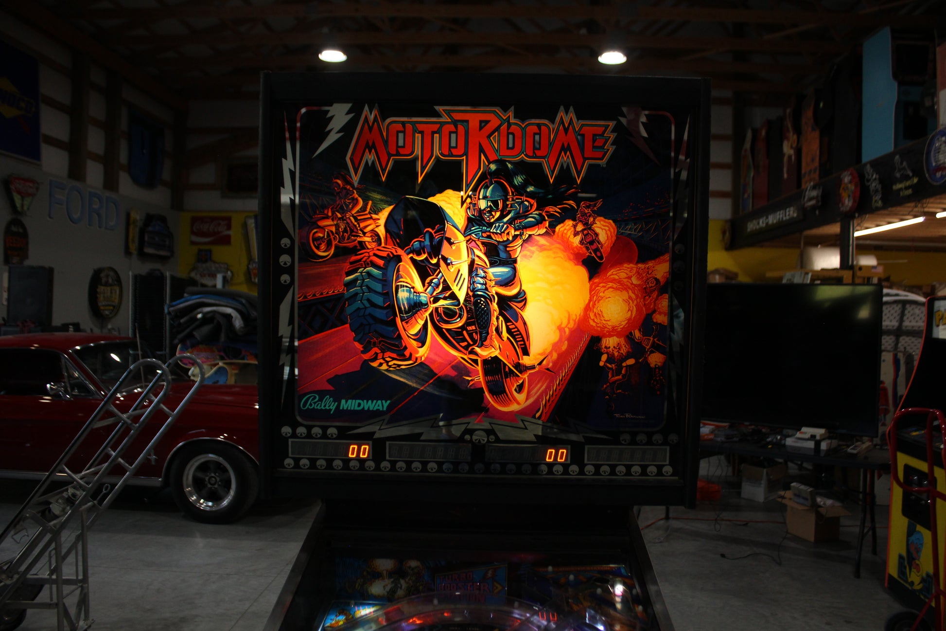 MOTORDOME - 1986 Bally Pinball Machine - WORKS 100% - Very Nice Example