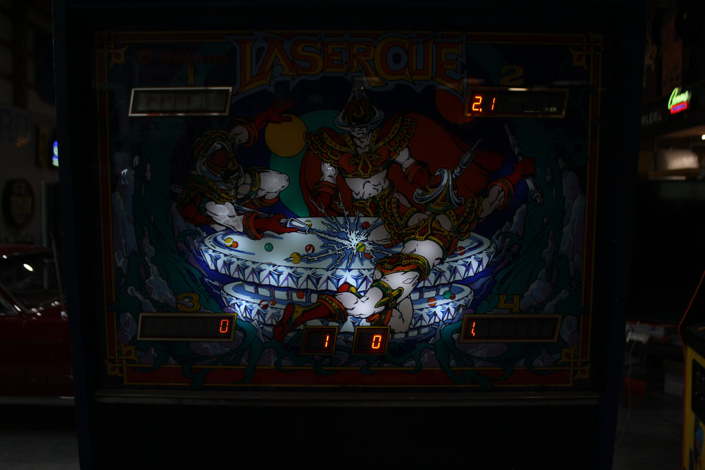 LASER CUE - 1984 Williams Pinball Machine - WORKS 100% - SUPER Nice Game