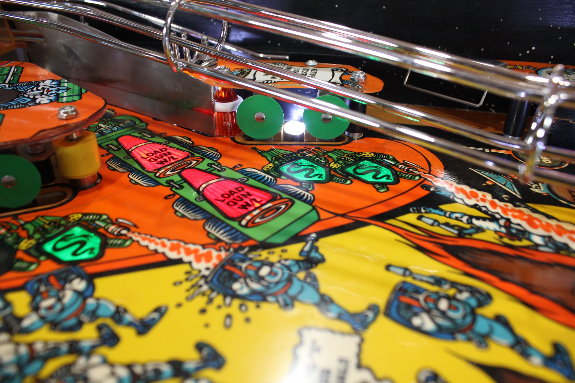 BIG GUNS - 1987 Williams Pinball Machine - WORKS 100% - Really Nice Game - Great Features